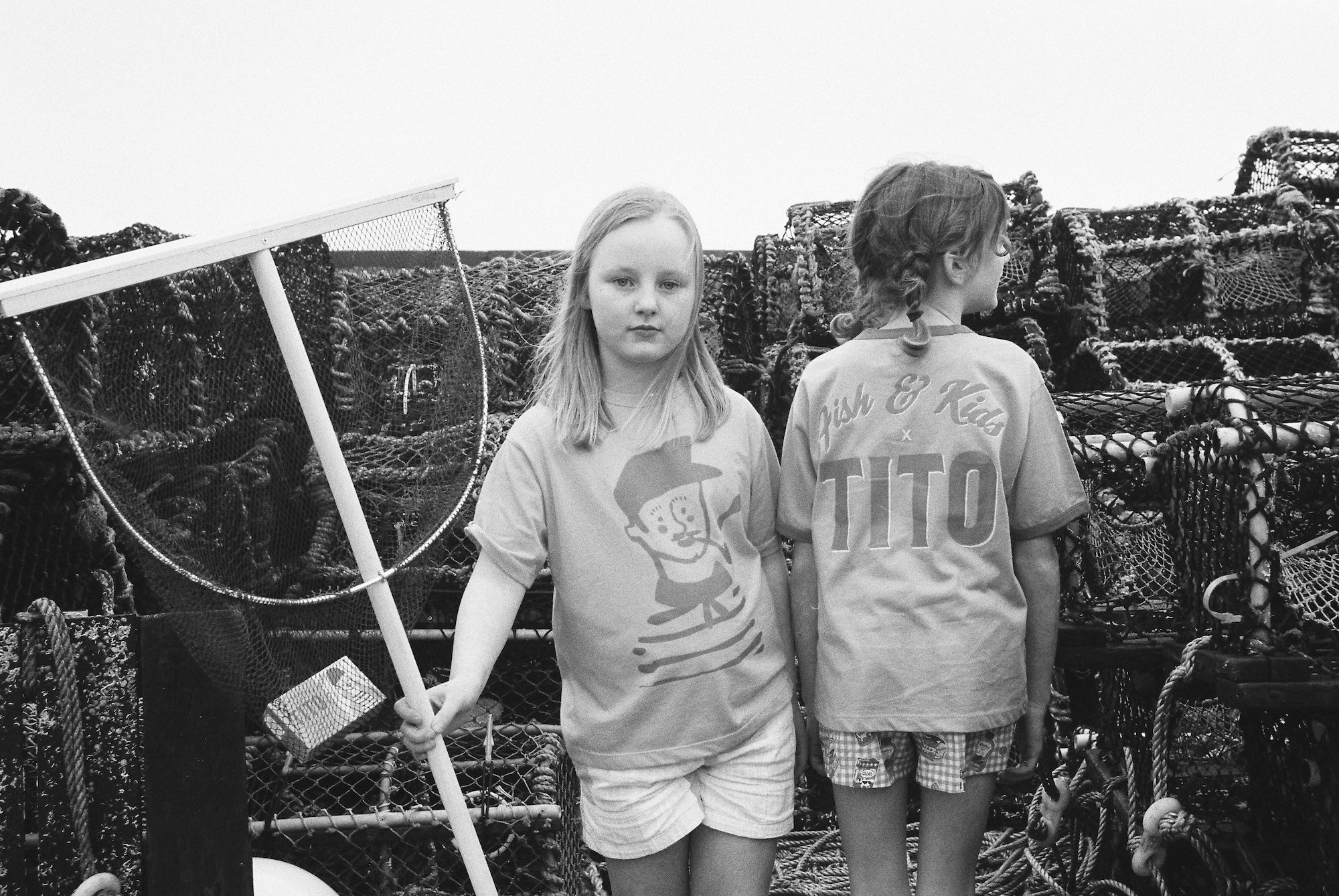 FISH & KIDS CONTRAST COLOR T-SHIRT