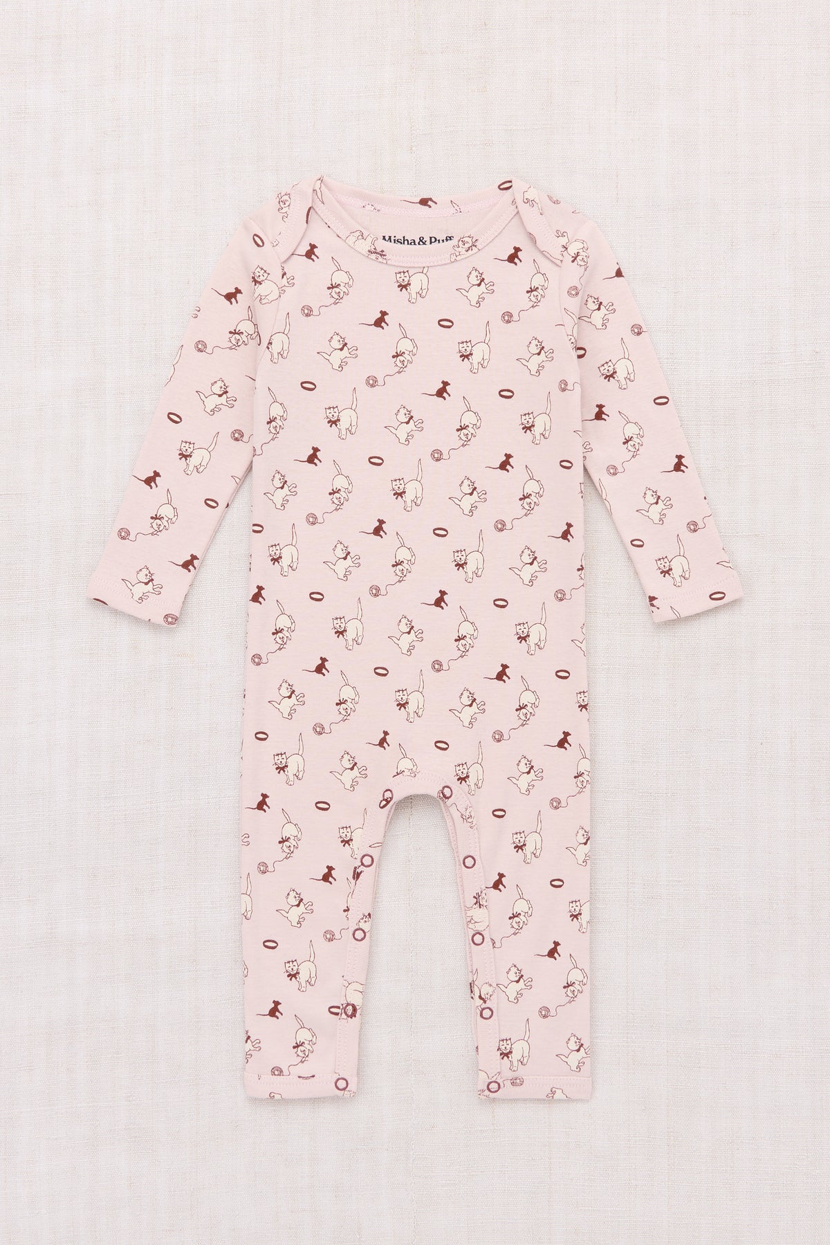 Misha & Puff BABY JUMPSUIT (CANDYFLOSS CAT & MOUSE) 26wi Drop1