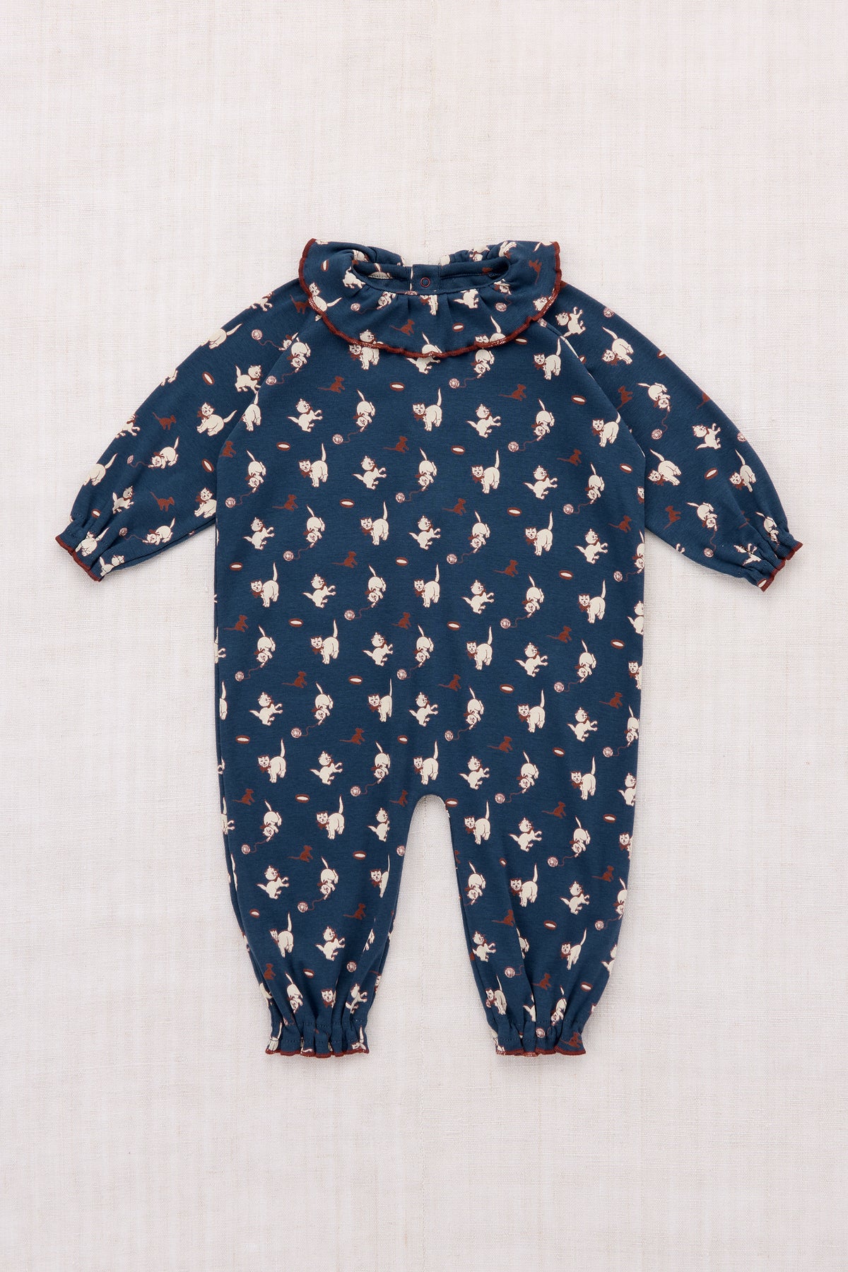 Misha & Puff BABY PIERROT ONESIE (MOONLIGHT CAT & MOUSE) 26wi Drop1