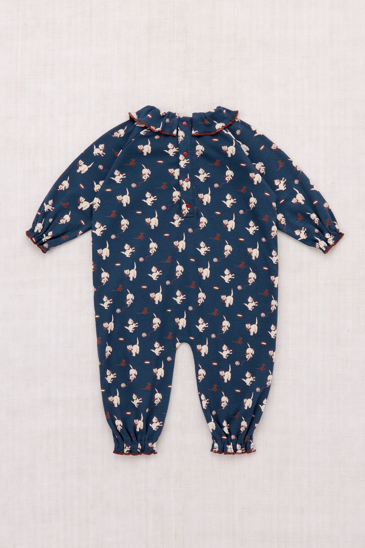 Misha & Puff BABY PIERROT ONESIE (MOONLIGHT CAT & MOUSE) 26wi Drop1