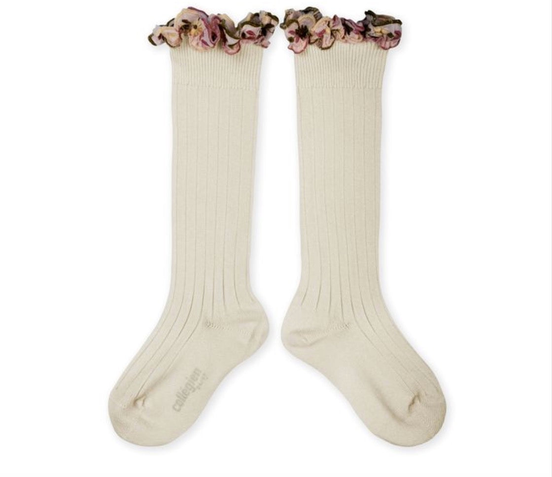 collegien Eglantine Knee-high Socks Doux Agneaux