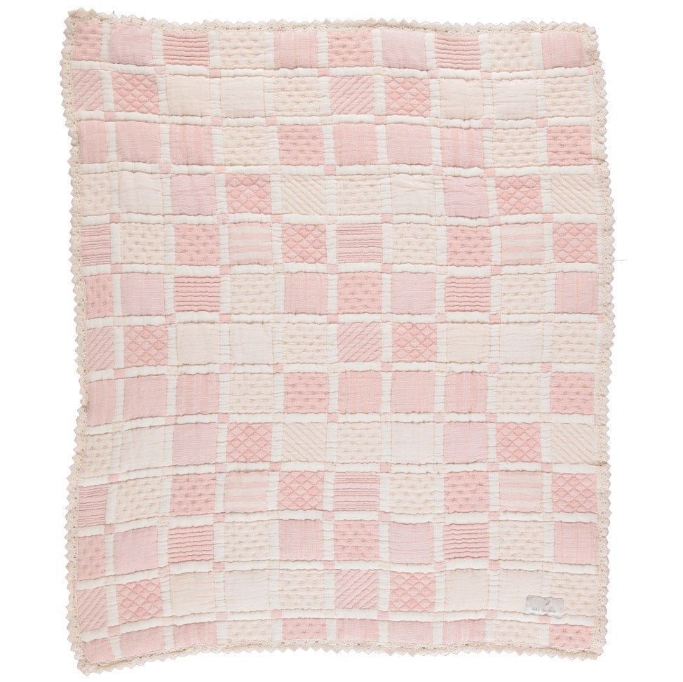 Bebe Organic Mai Blanket Mauve Patchwork