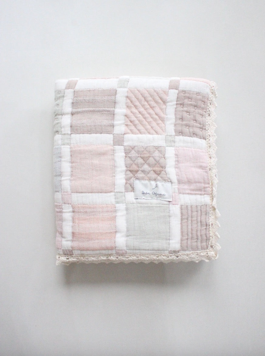 Bebe Organic Mai Blanket Mellow Patchwork beige tone