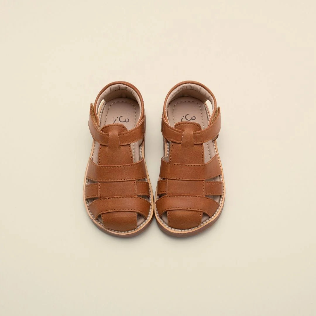 3elves 本革 グルカサンダル Brown