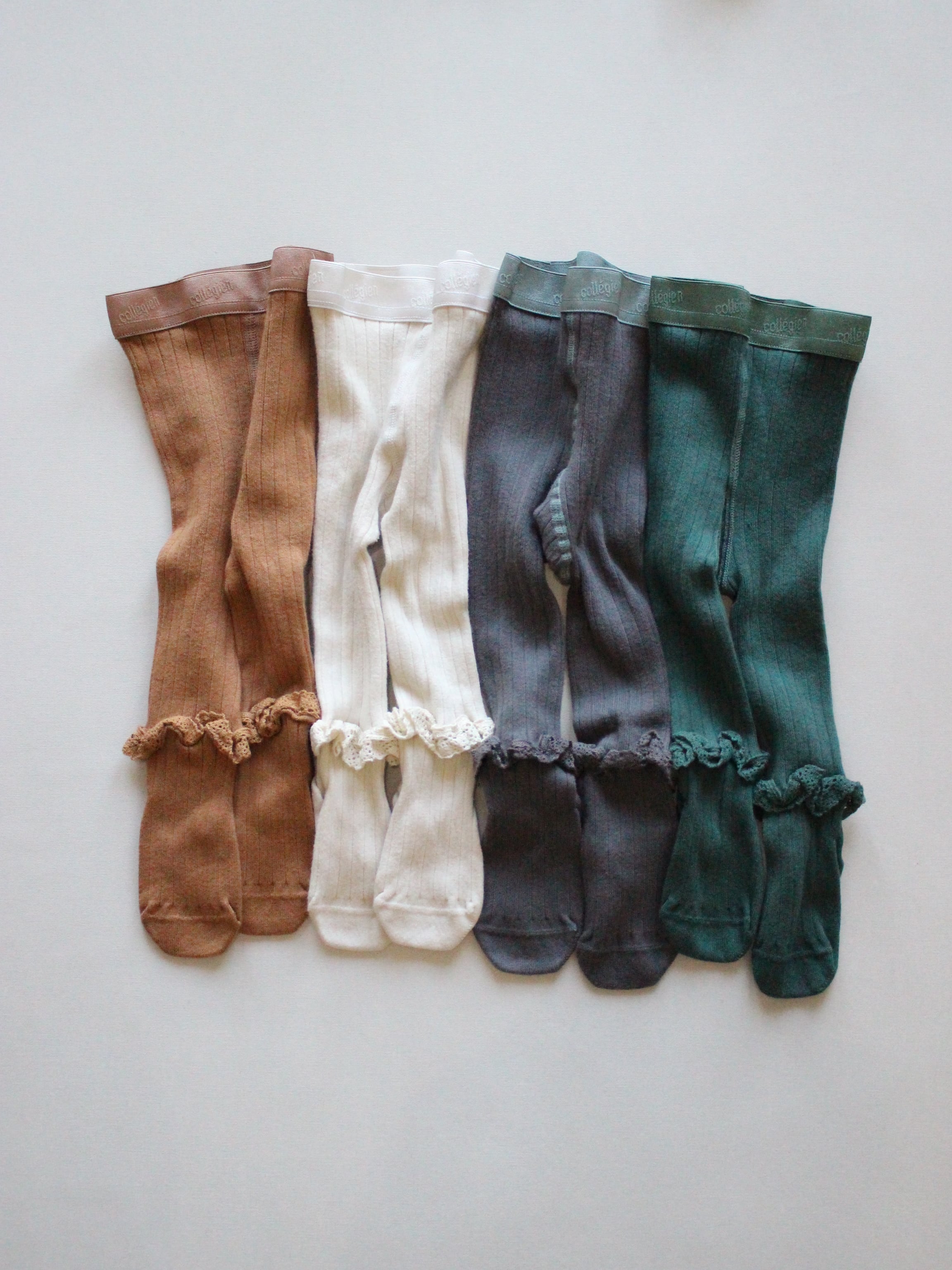 collegien LACE TRIM TIGHTS Fonds Marins