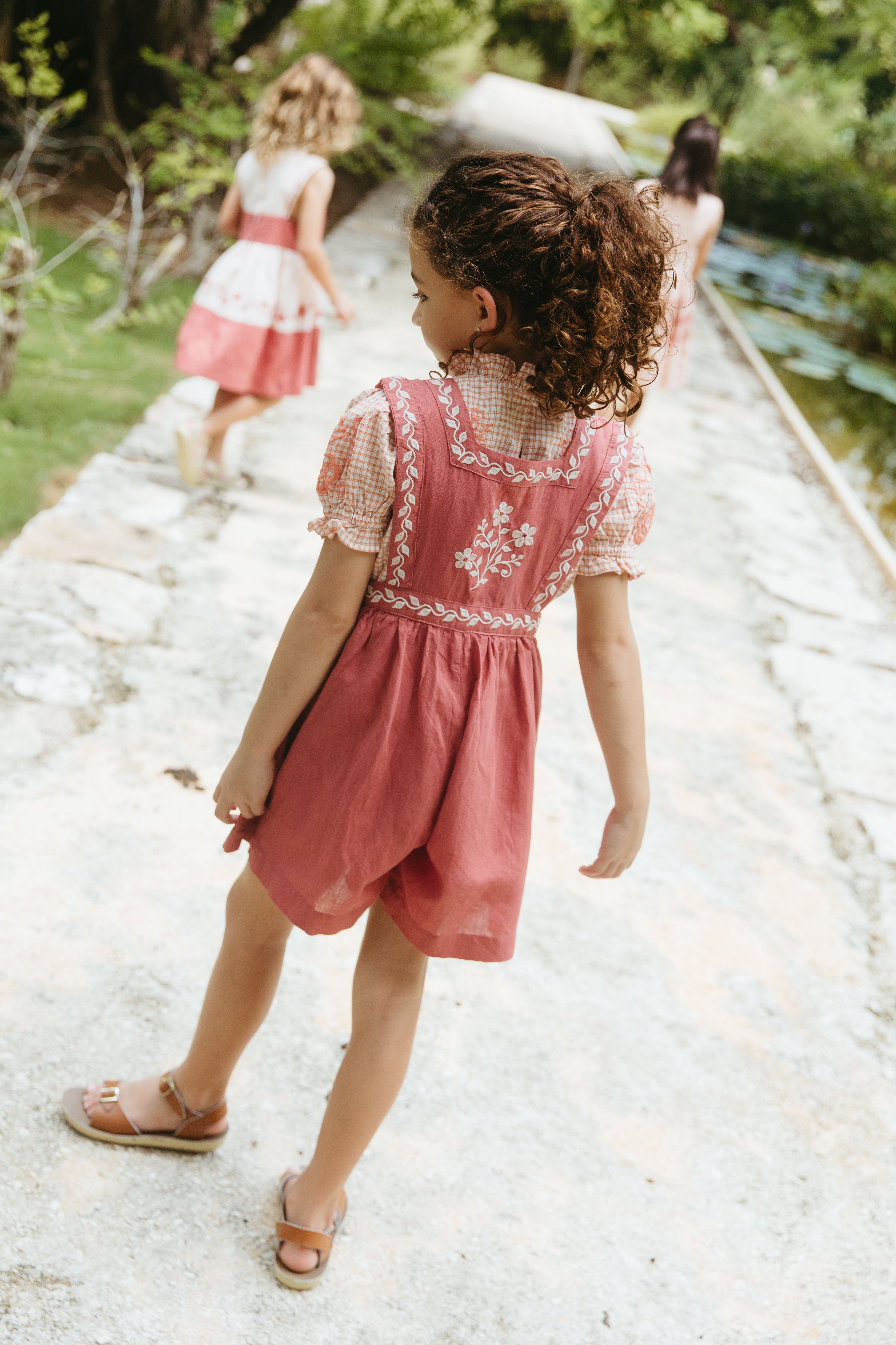 LALi Clara Romper in Brick Red