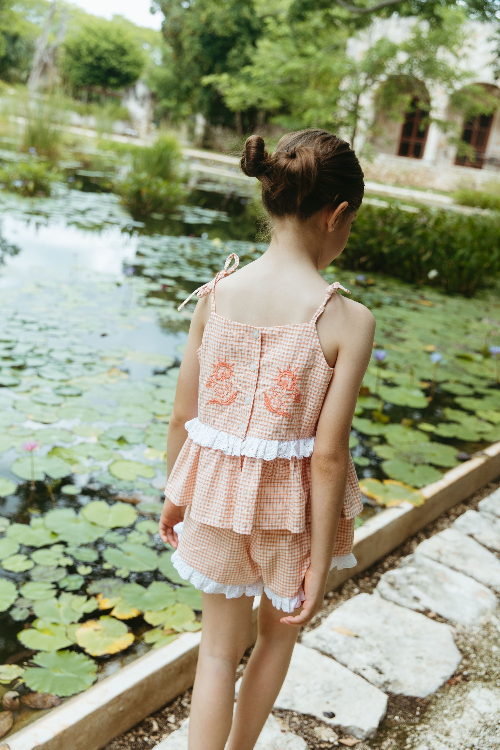 LALi Summer Blossom Set in Cantaloupe Chex