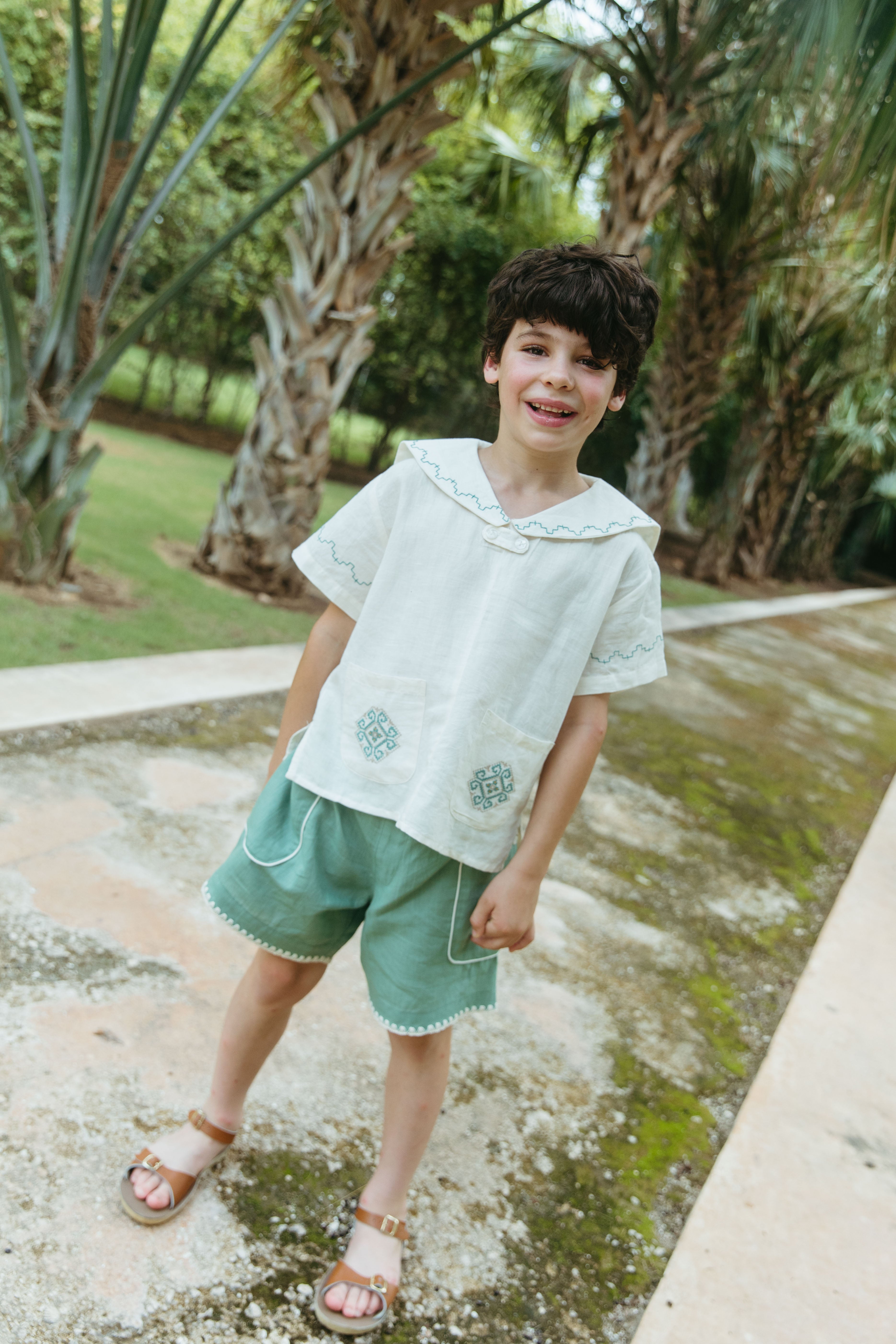 LALi Sailor Shirt in Antique White