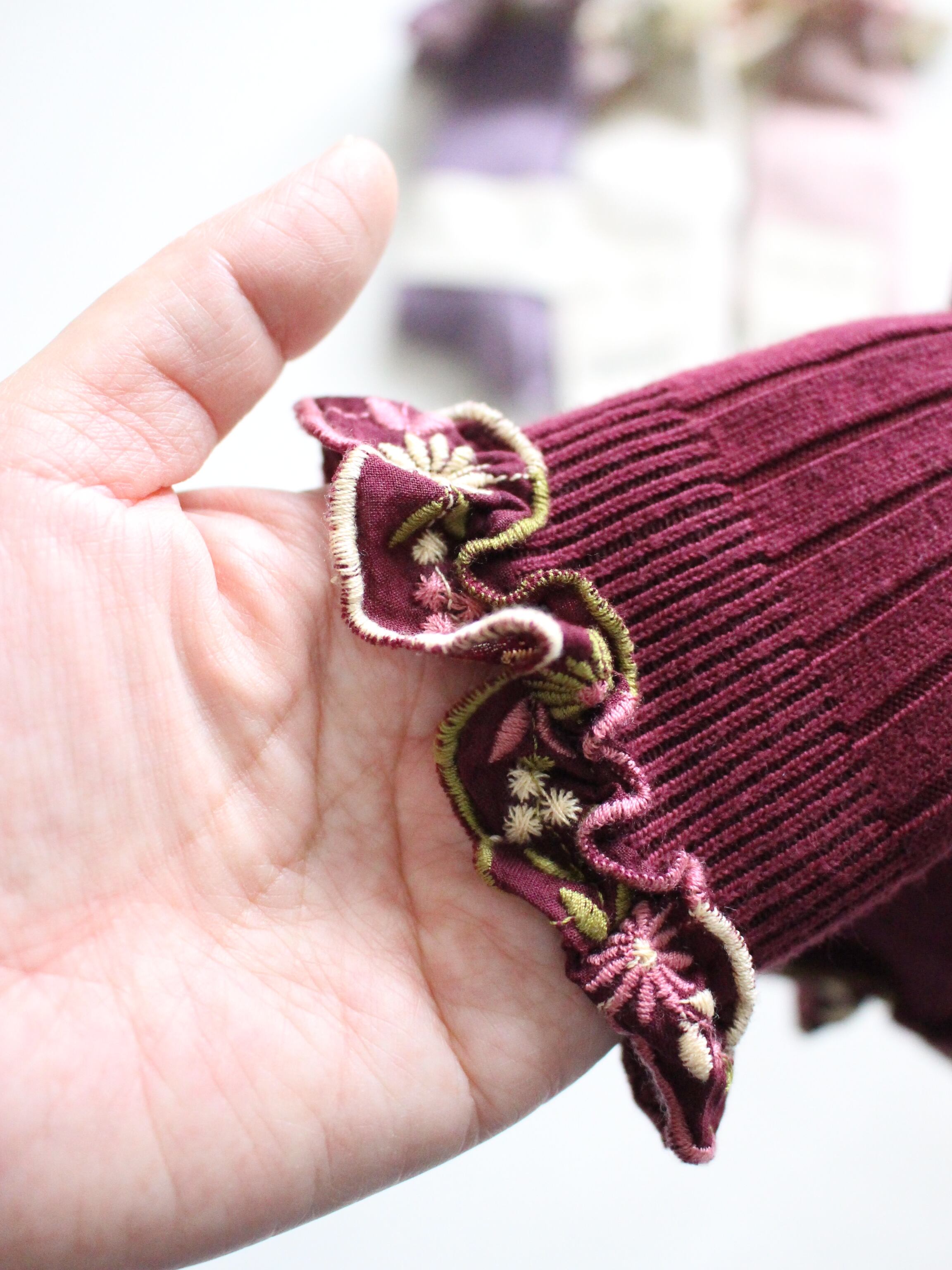 collegien Eglantine Knee-high Socks Bordeaux Grand Cru