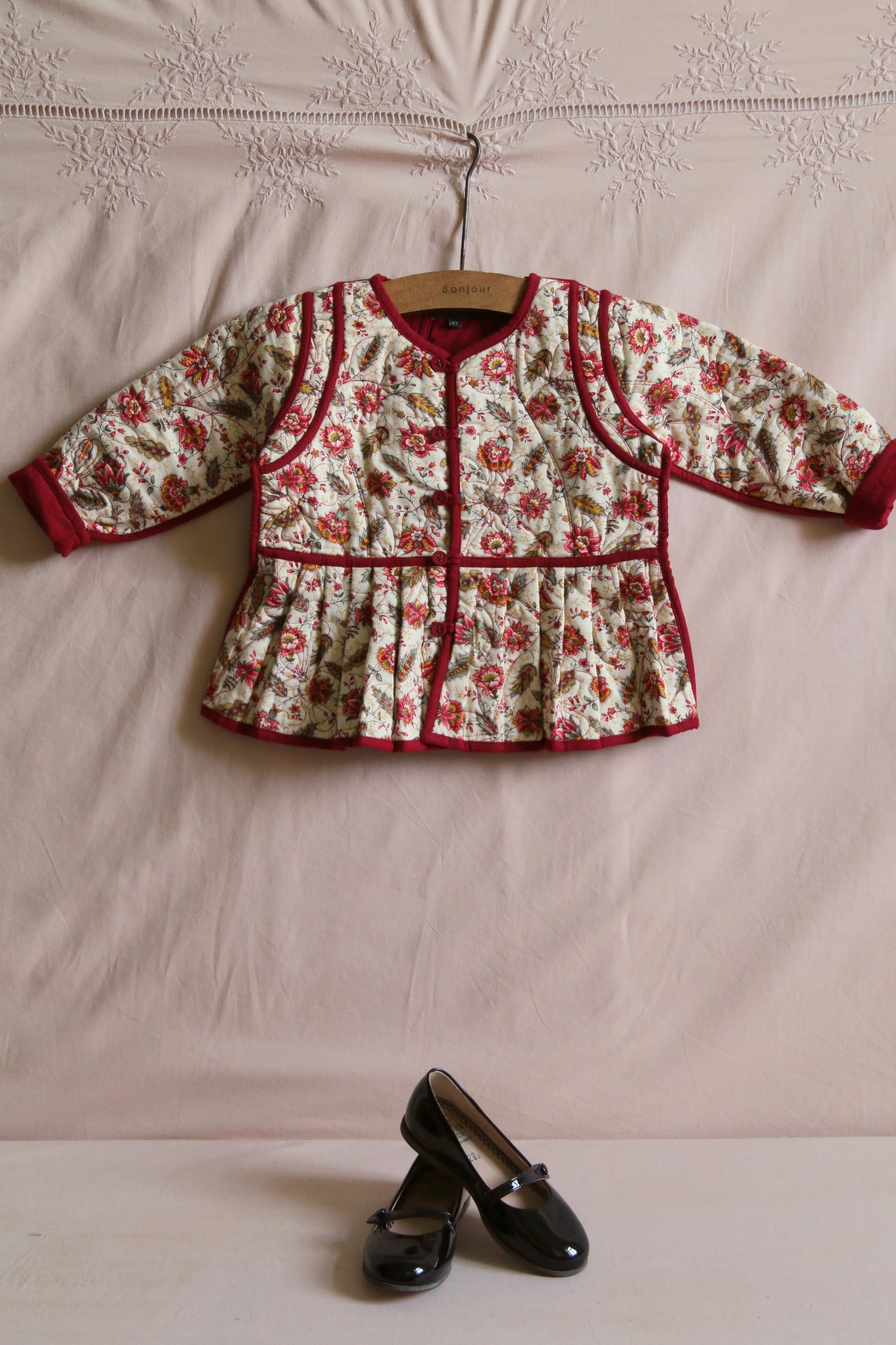 BONJOUR DIARY Quilted jacket Aline print