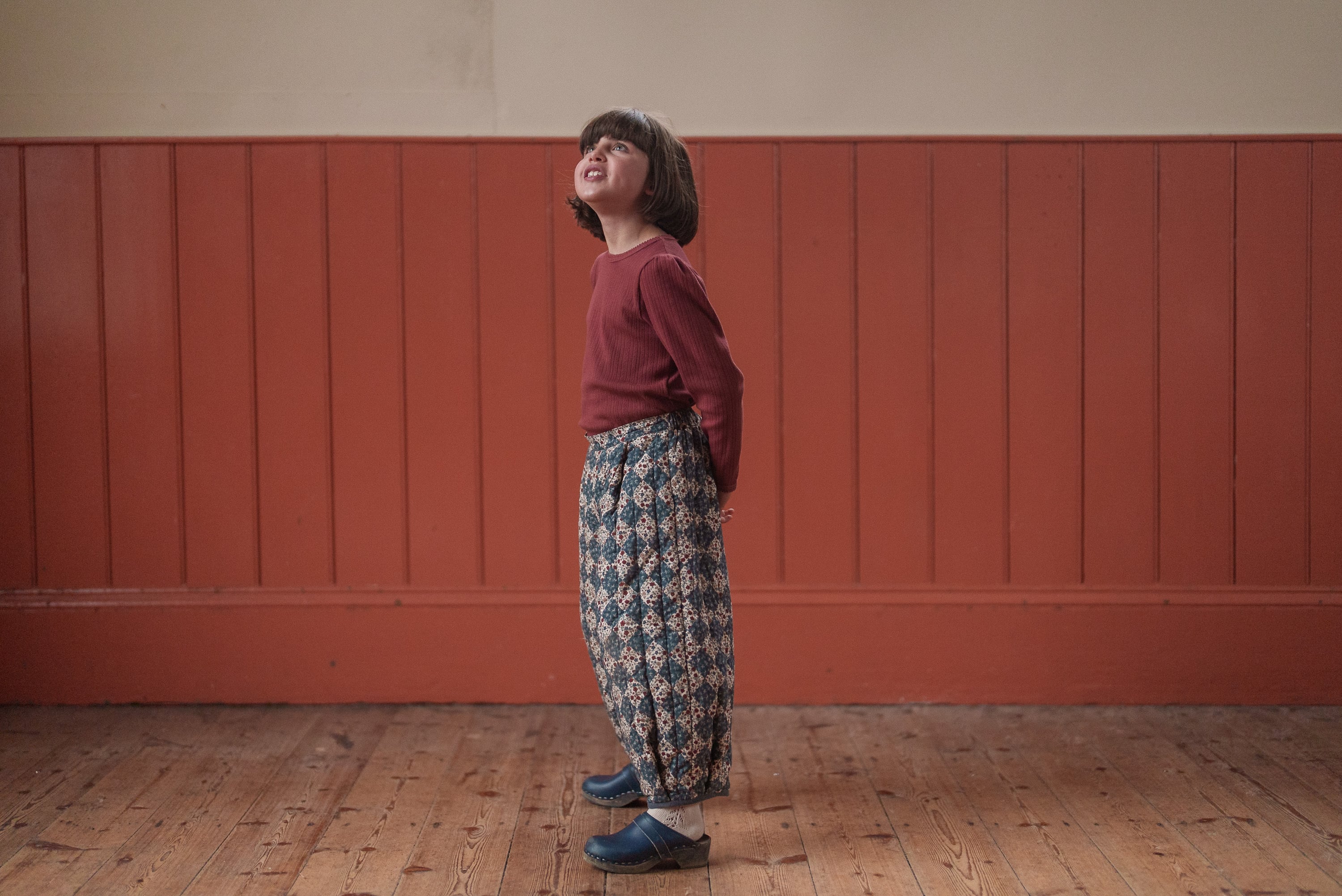 little cotton clothes Quilted Jessica Trousers Harlequin Floral