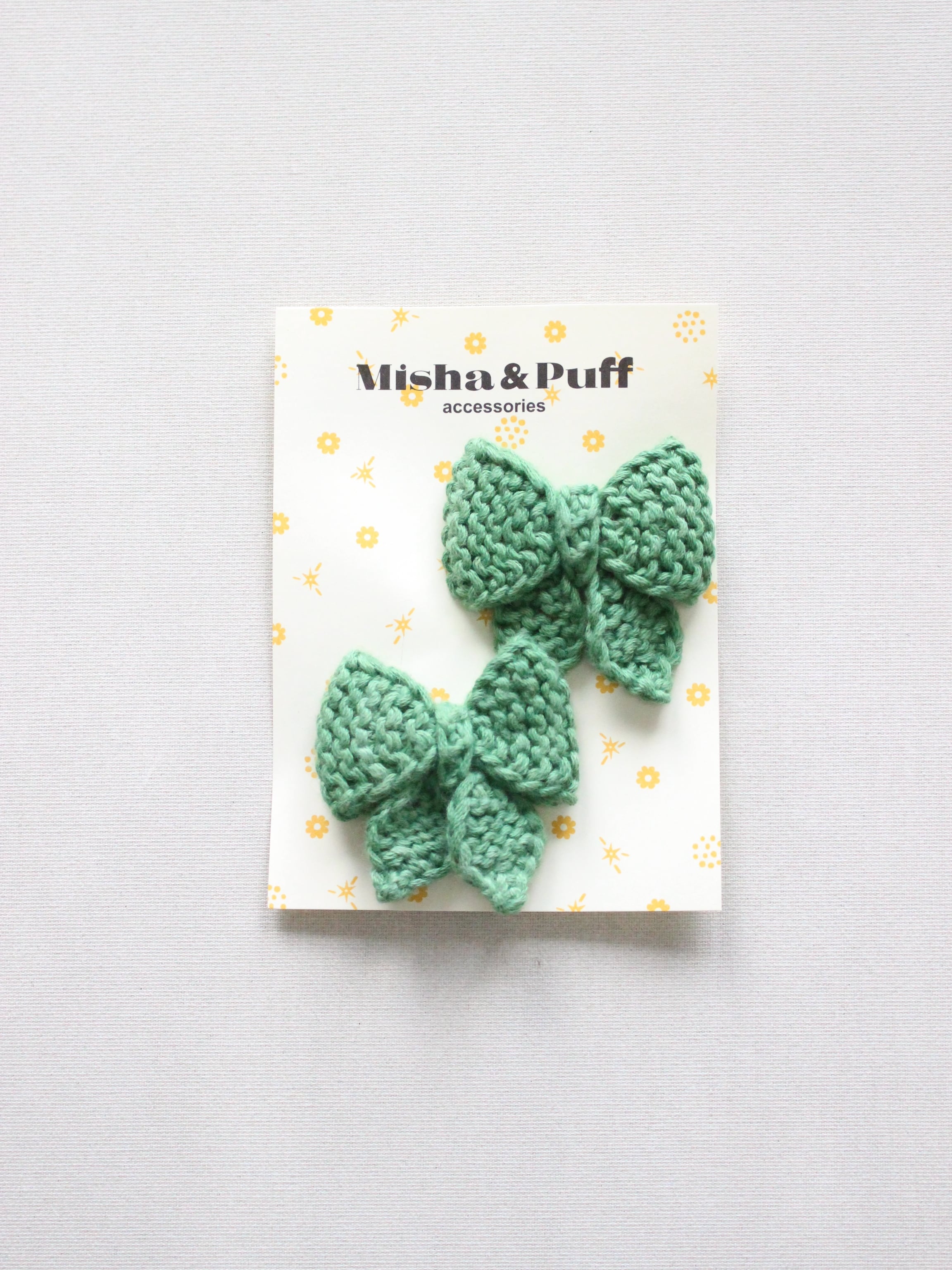 Misha & Puff Baby Puff Bow Set Jadeite