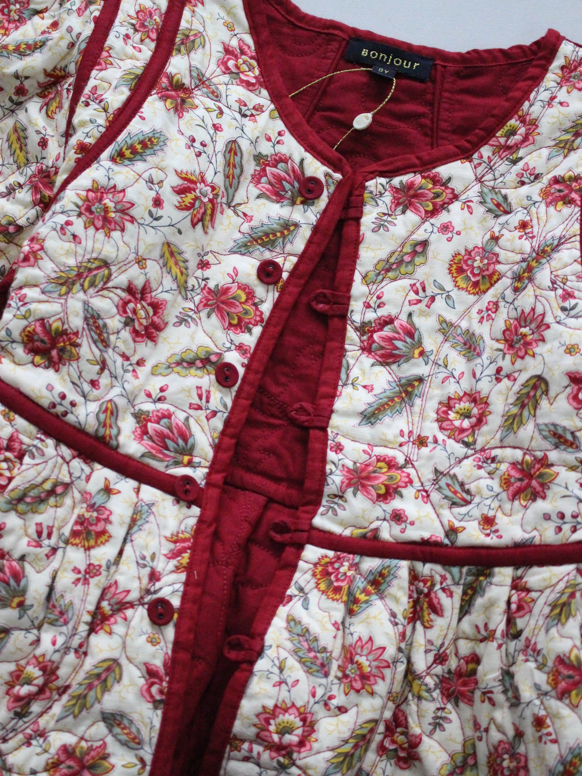 BONJOUR DIARY Quilted jacket Aline print