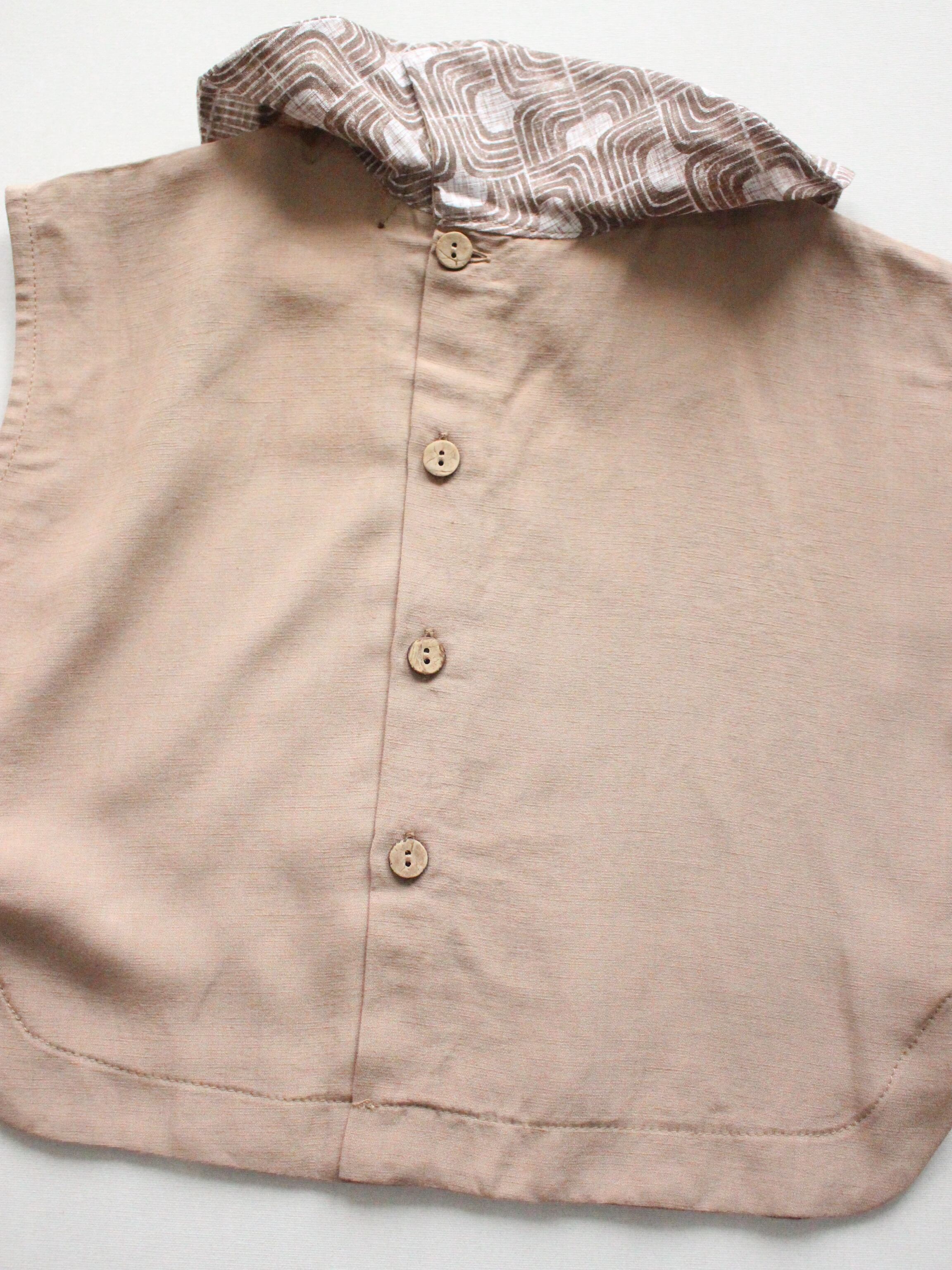HELLO LUPO OLIVER SLEEVELESS - NOCCIOLA/CHOCO PARFAIT