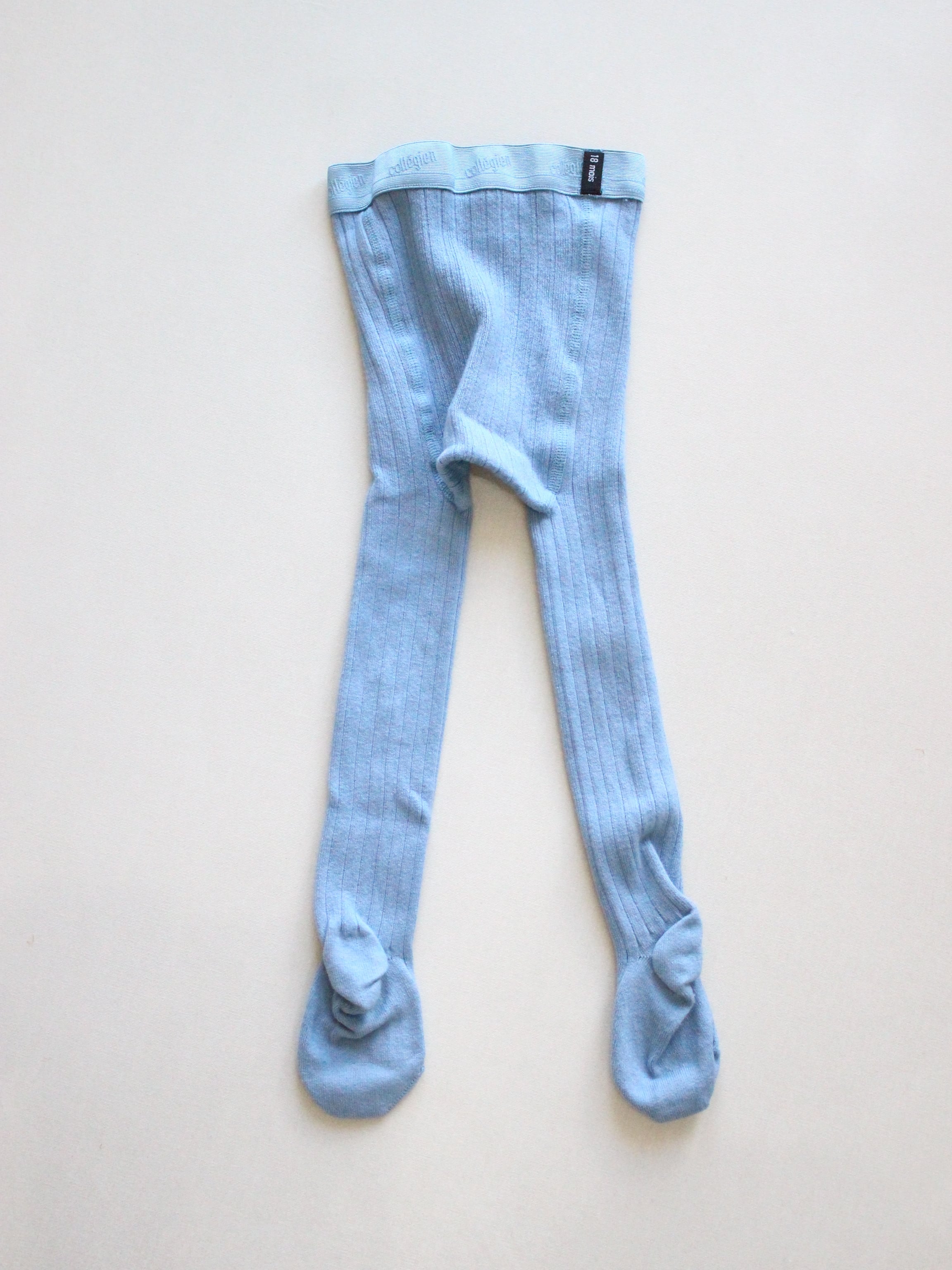 Apolina X collegien RIBBED TIGHTS Bleu Azur