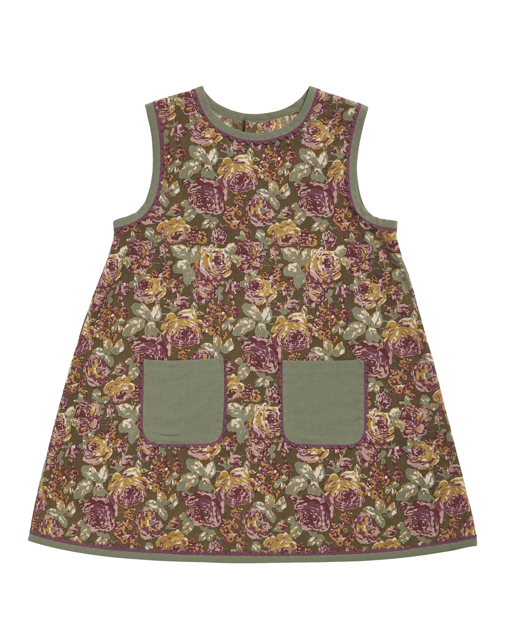 little cotton clothes Holly Romper Velvet in Juniper
