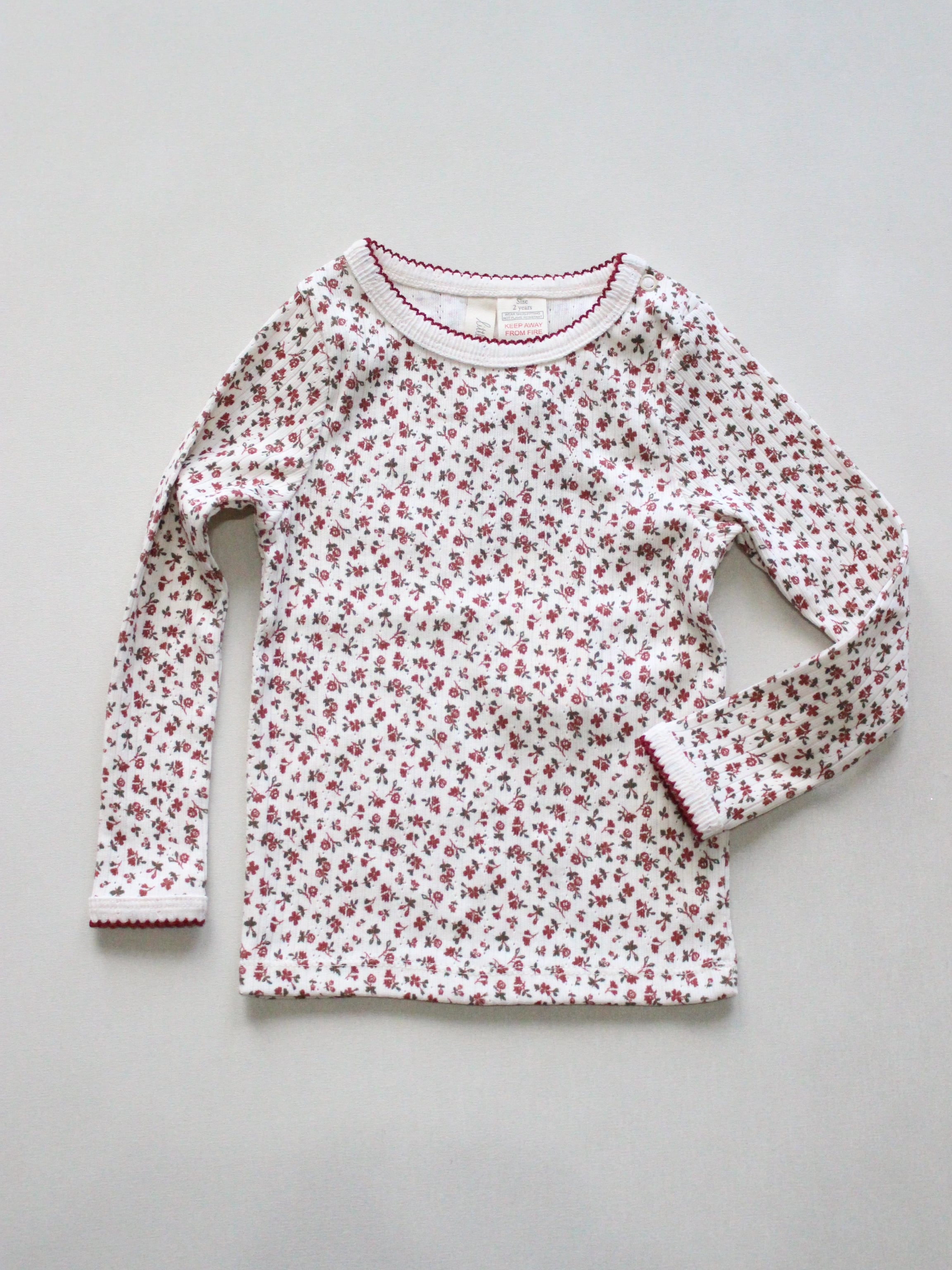 little cotton clothes Pointelle Pyjamas Posy Floral