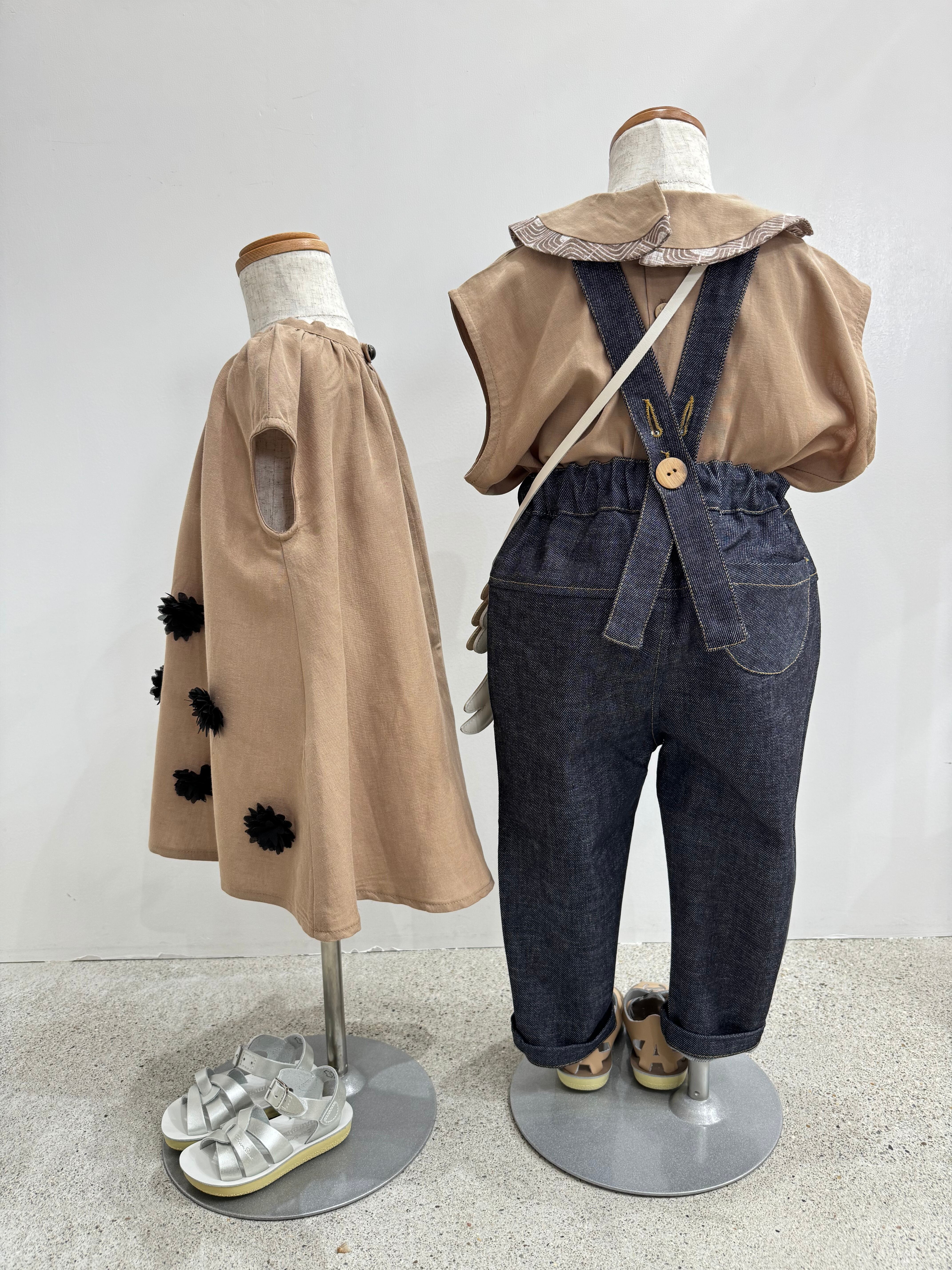 HELLO LUPO OLIVER SLEEVELESS - NOCCIOLA/CHOCO PARFAIT