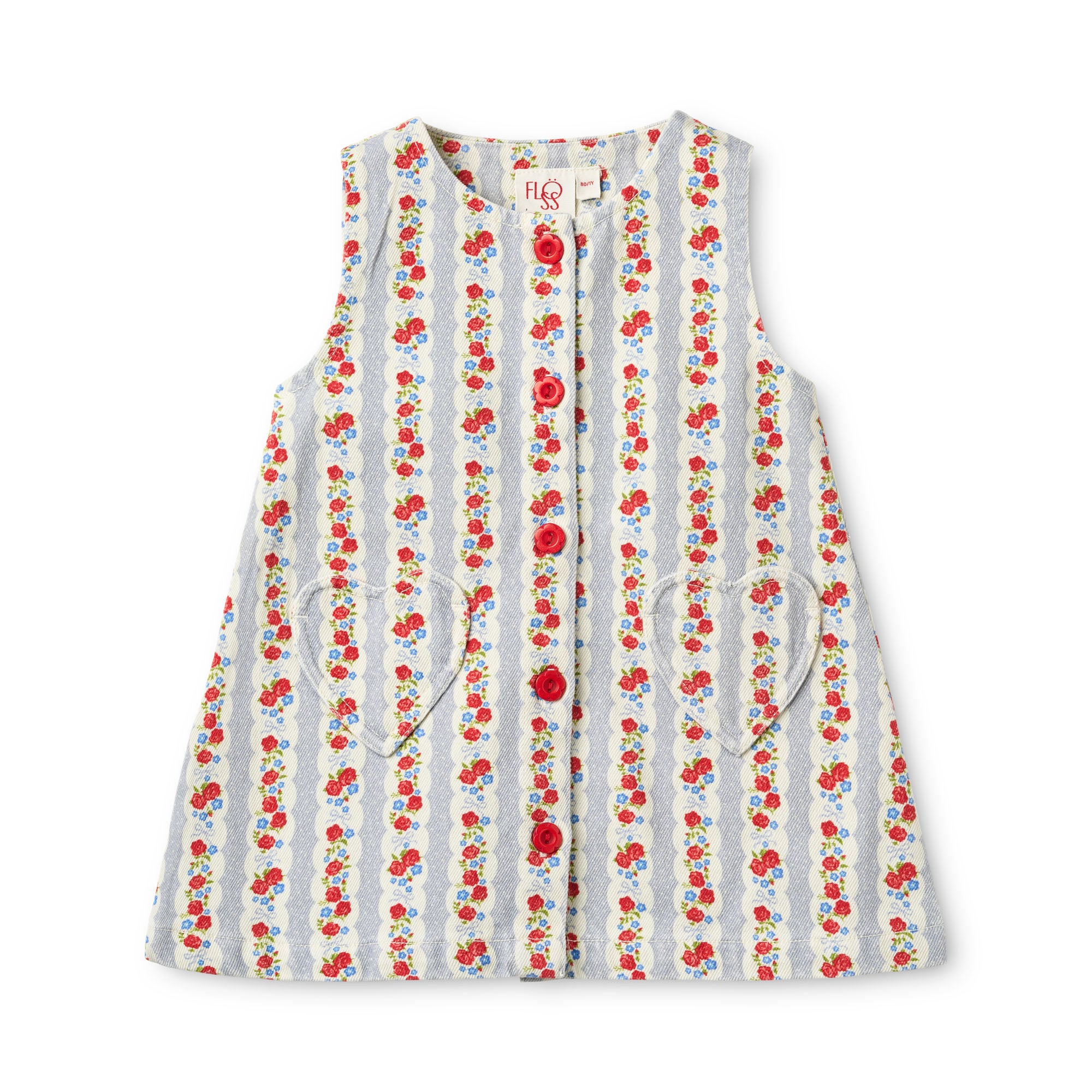 Flöss Aria Dress Blue Air Rose