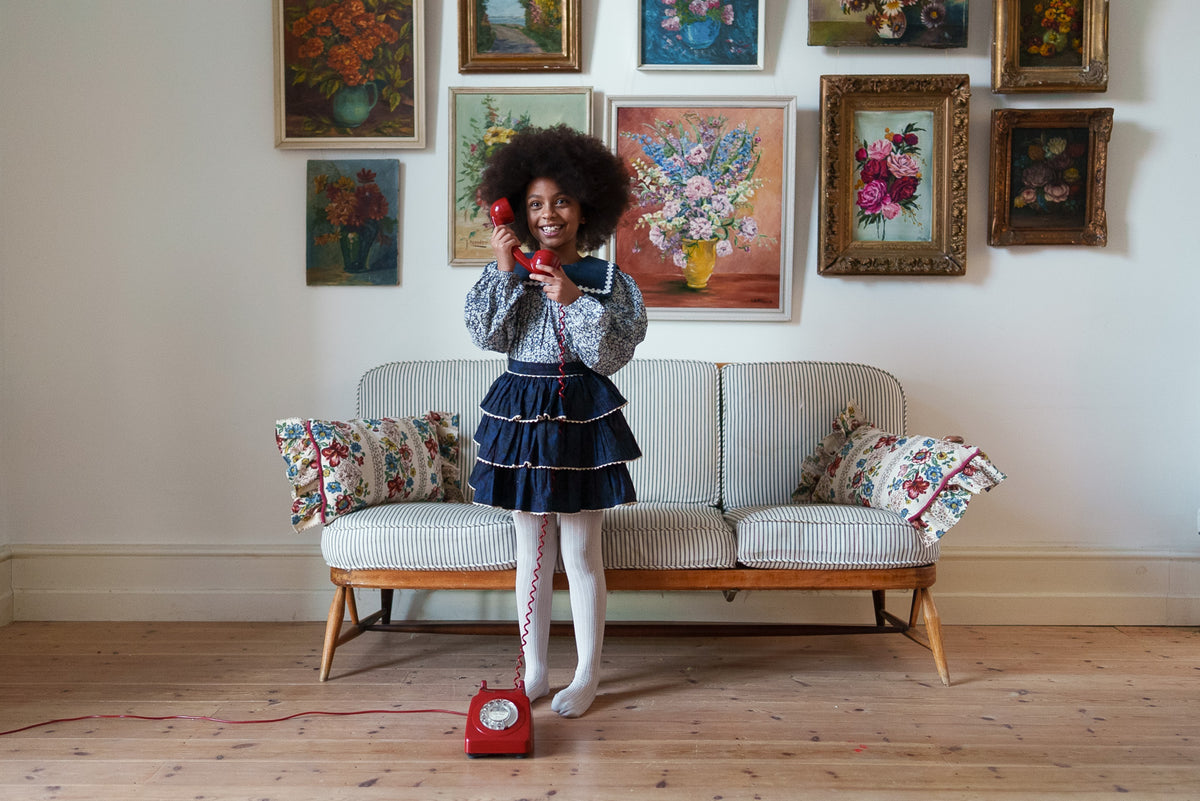 little cotton clothes Rita Rara Skirt Midnight