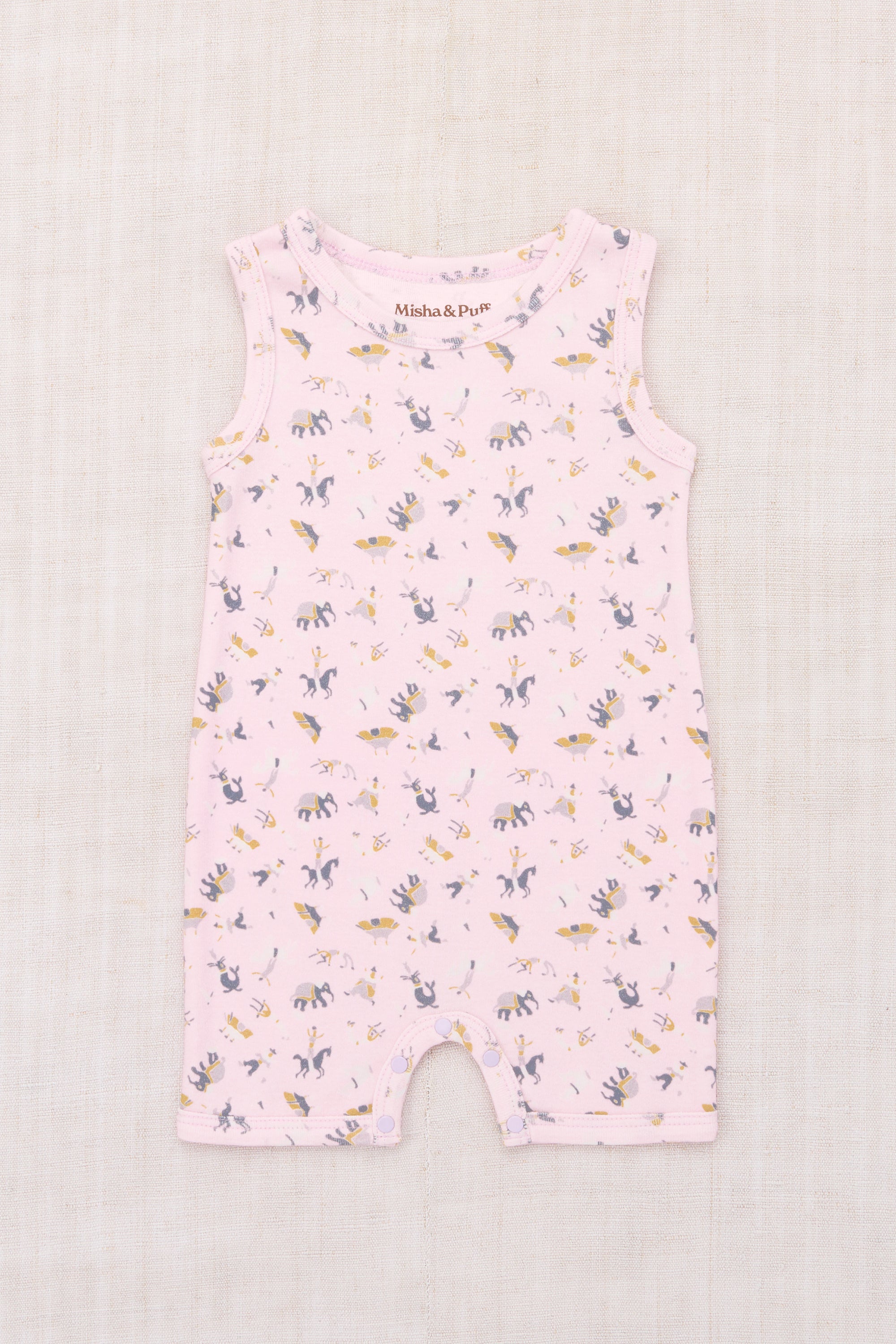 Misha & Puff BABY TANK ROMPER AURA CIRCUS 26ss Drop1