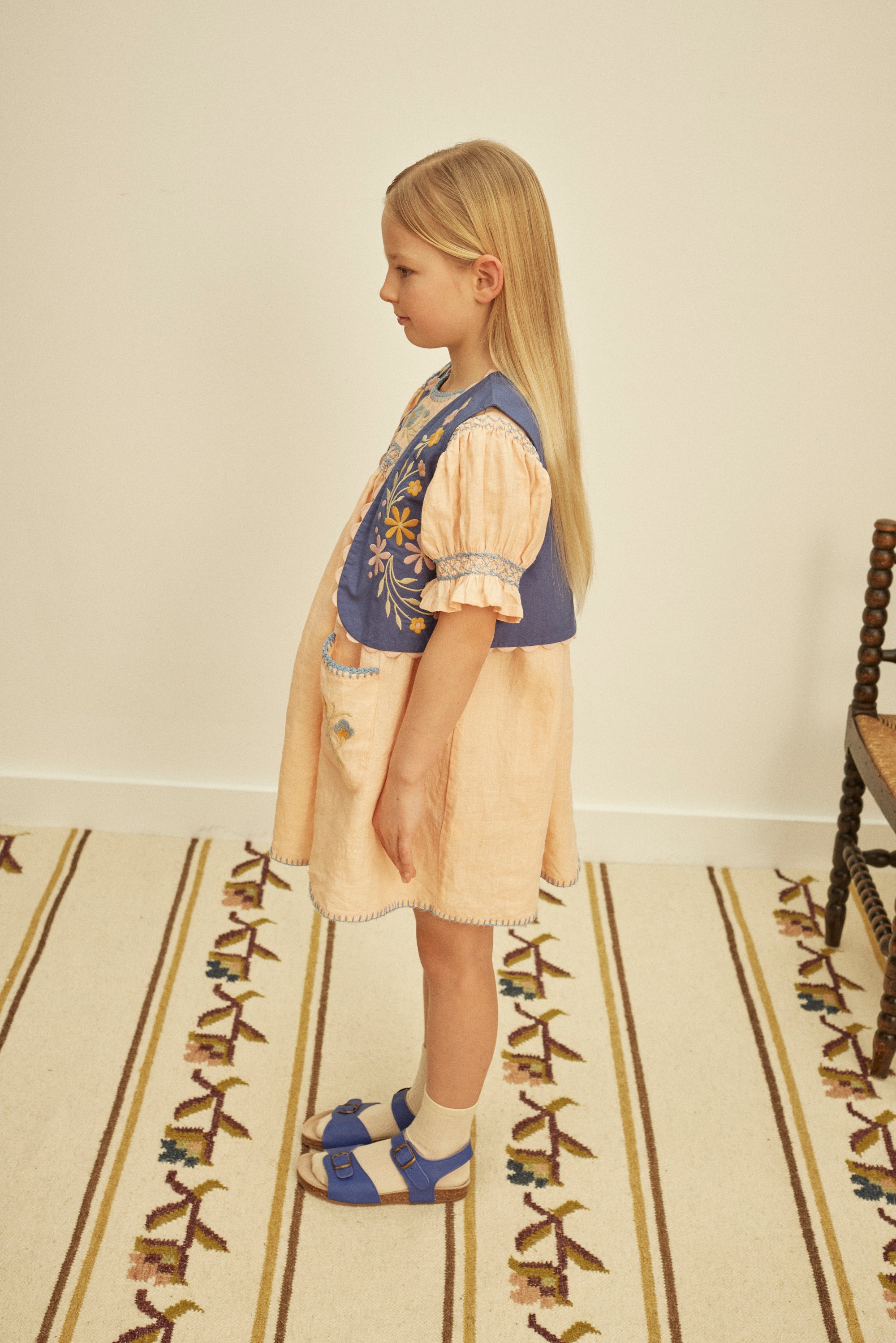 APOLINA DORA DRESS - SATIN PINK