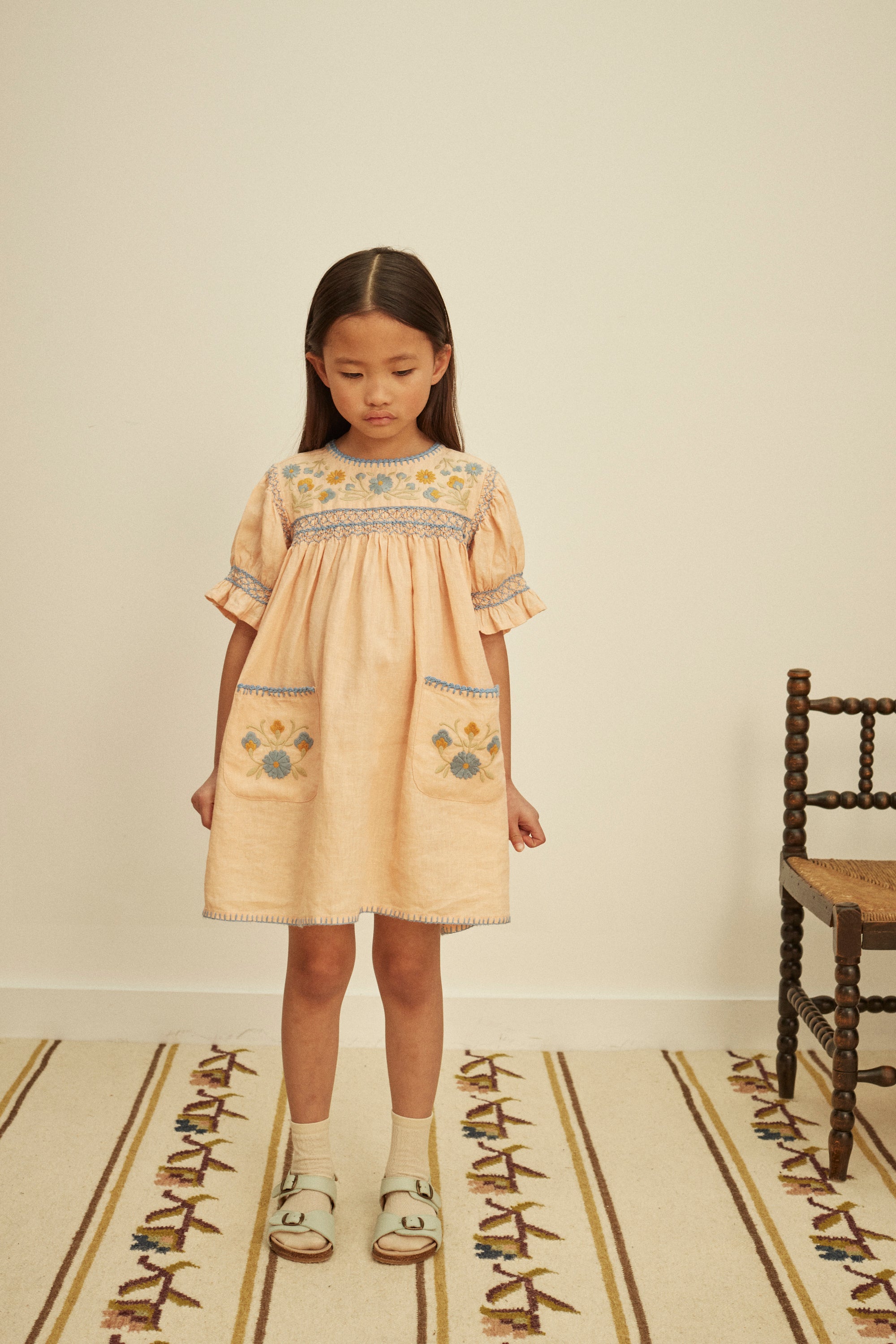 APOLINA DORA DRESS - SATIN PINK