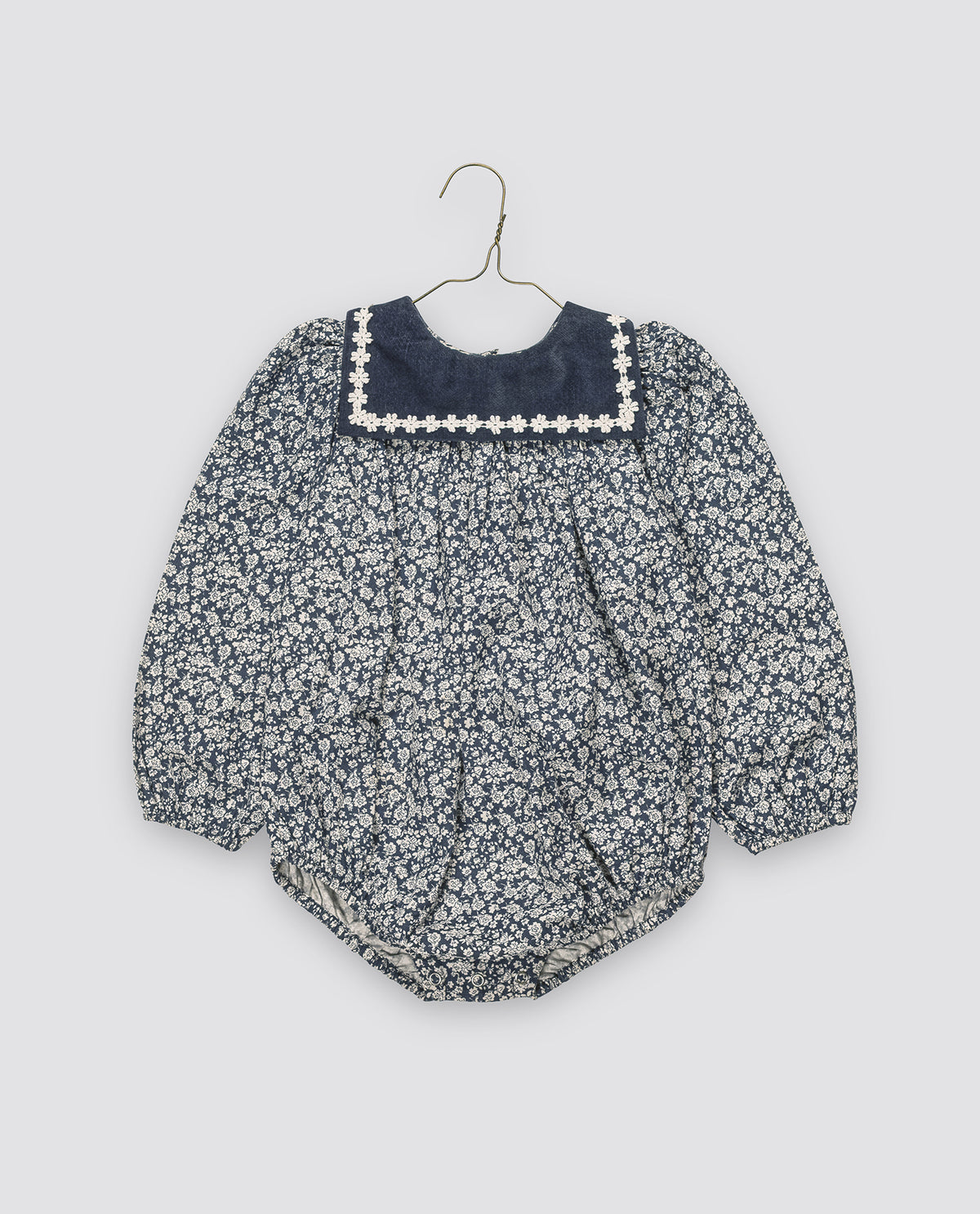 little cotton clothes Emilie romper Barley Floral