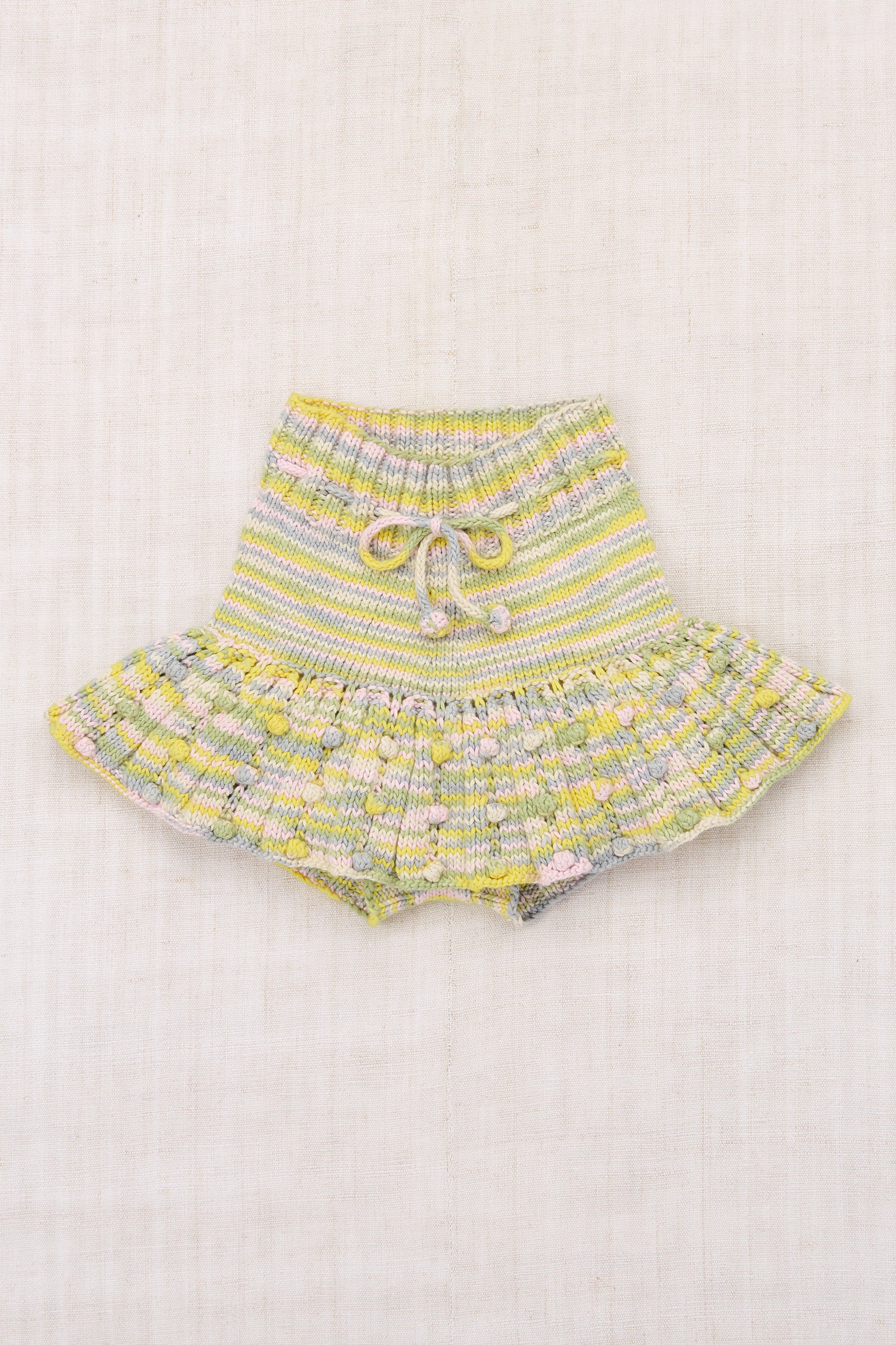 Misha & Puff EYELET POPCORN SKATING SKIRT BUBBLE SPACE DYE 26ss Drop2