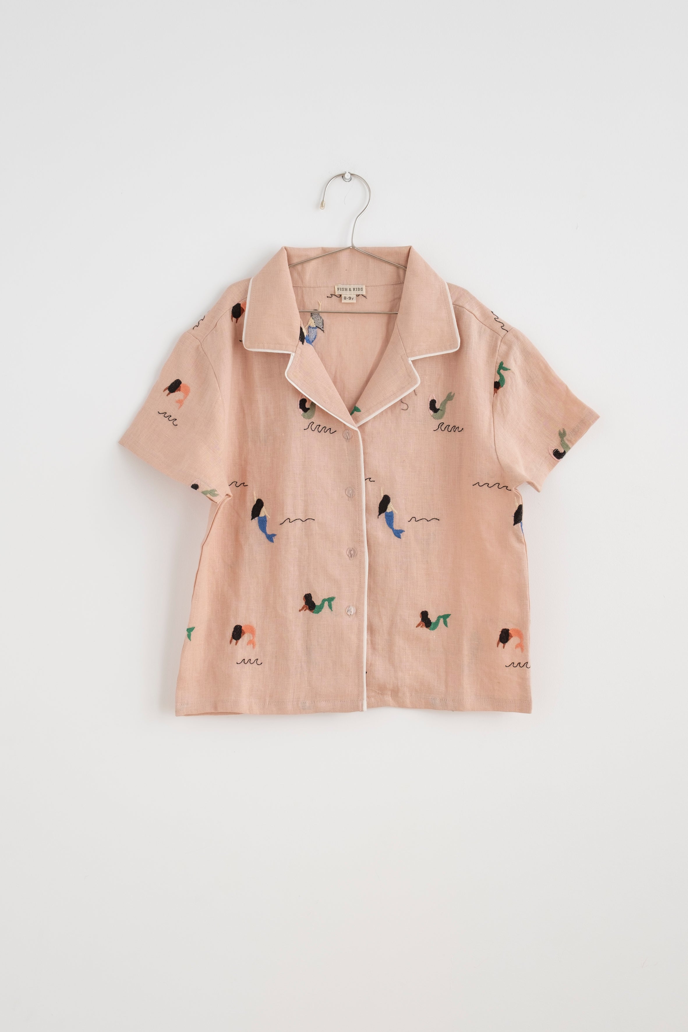 FISH & KIDS ALLOVER EMBROIDERY MERMAID SHIRT