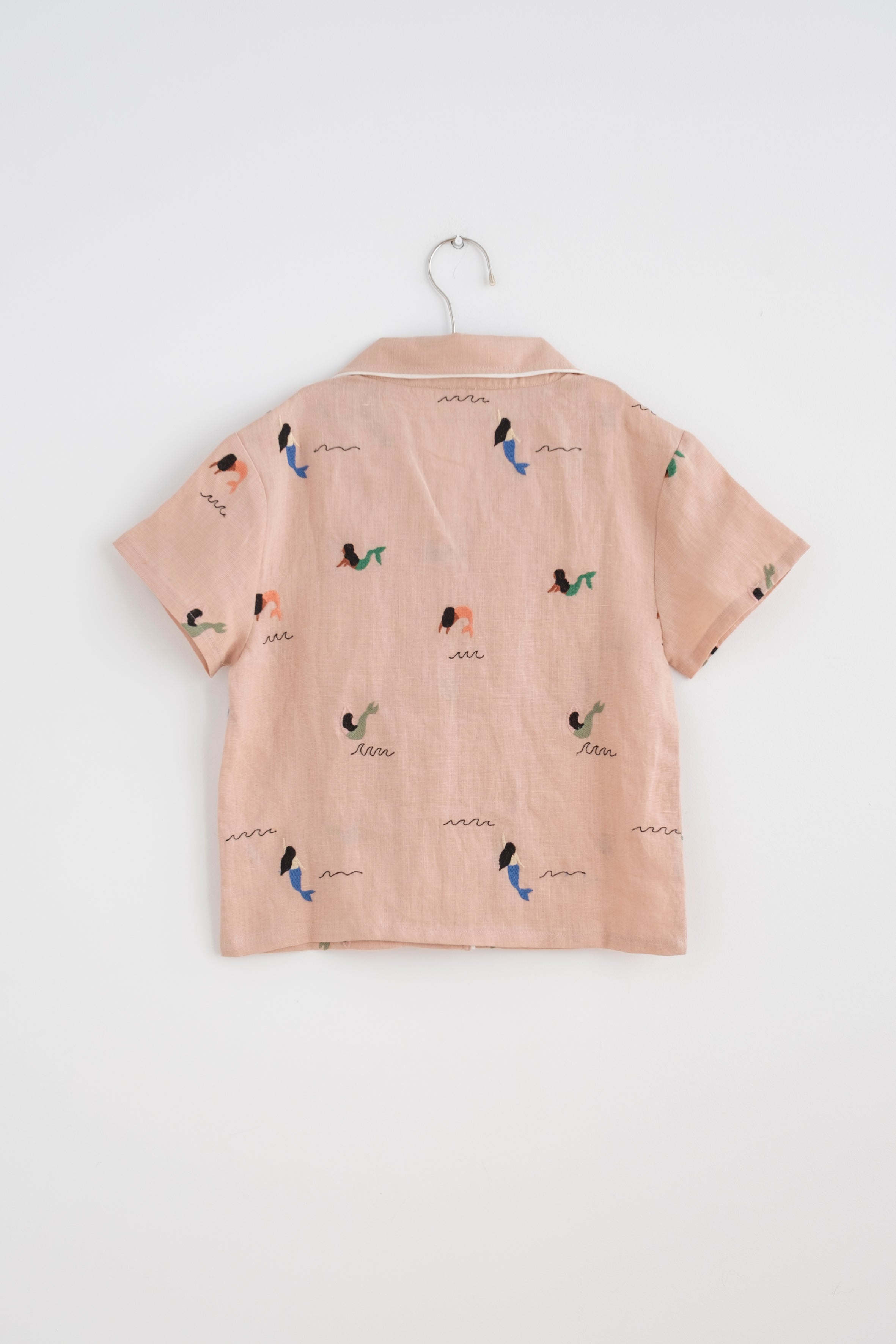 FISH & KIDS ALLOVER EMBROIDERY MERMAID SHIRT
