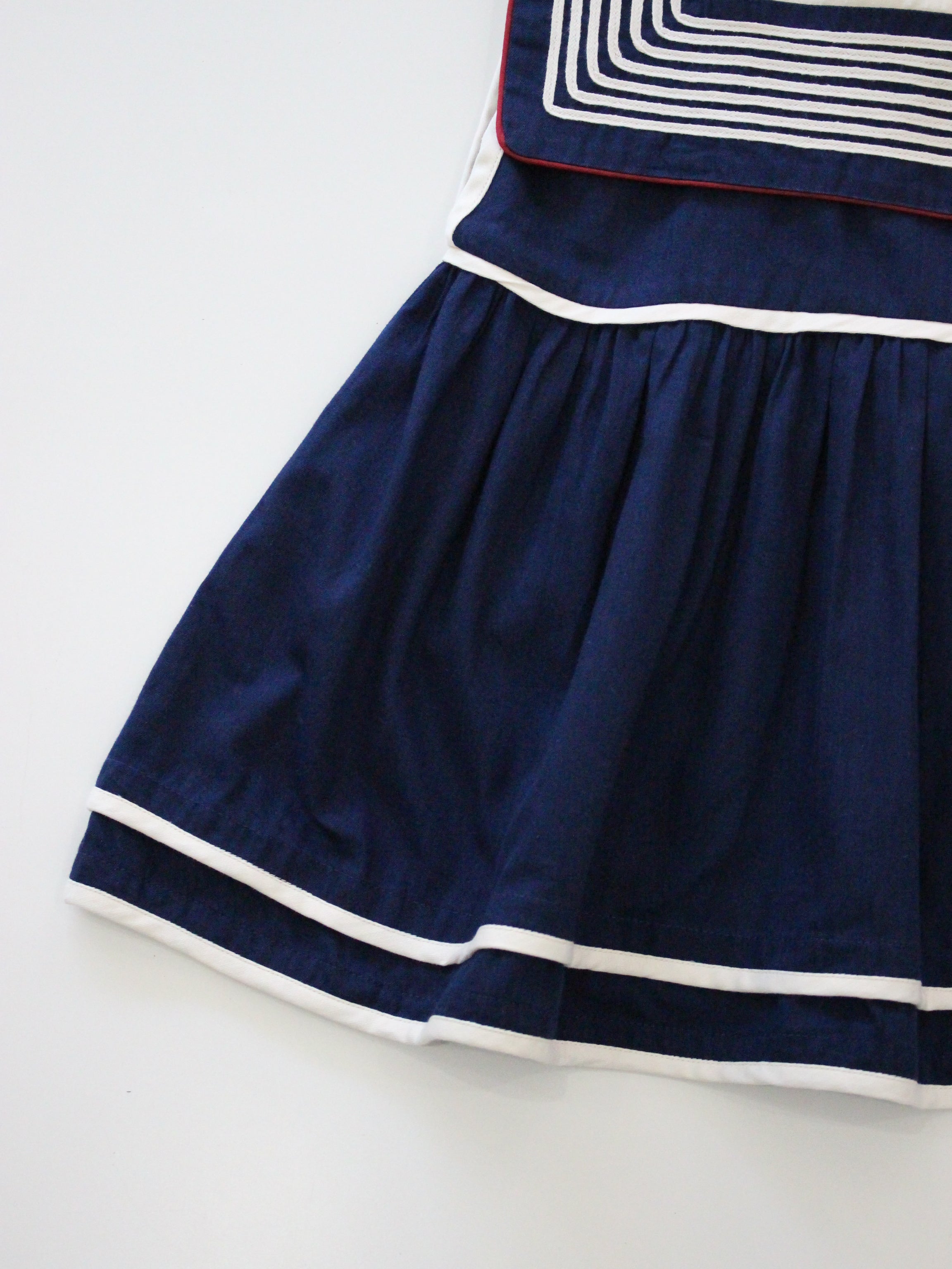 BONJOUR DIARY Sailor dress Dark navy blue solid Denim