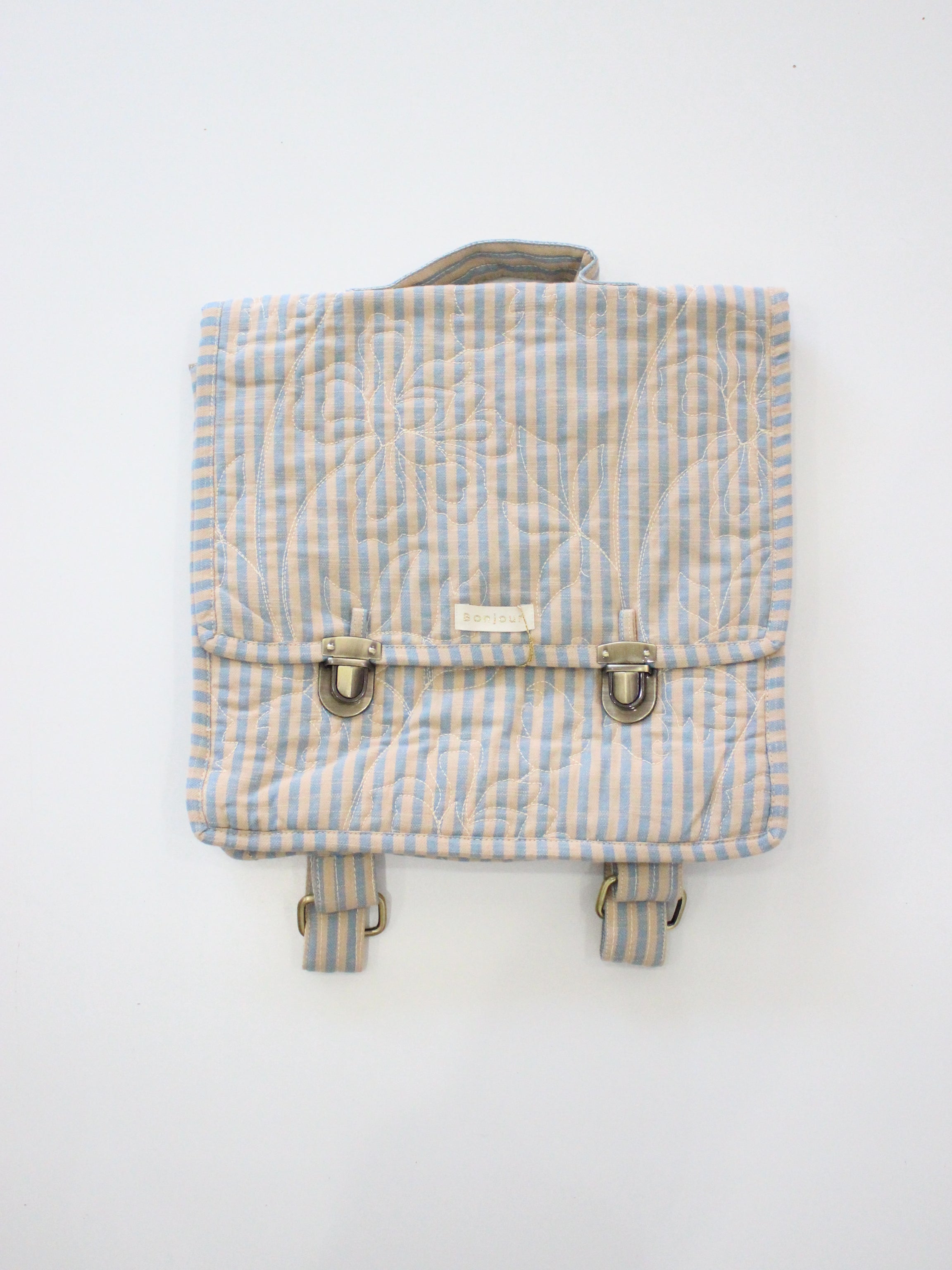 BONJOUR DIARY School bag Transat stripe