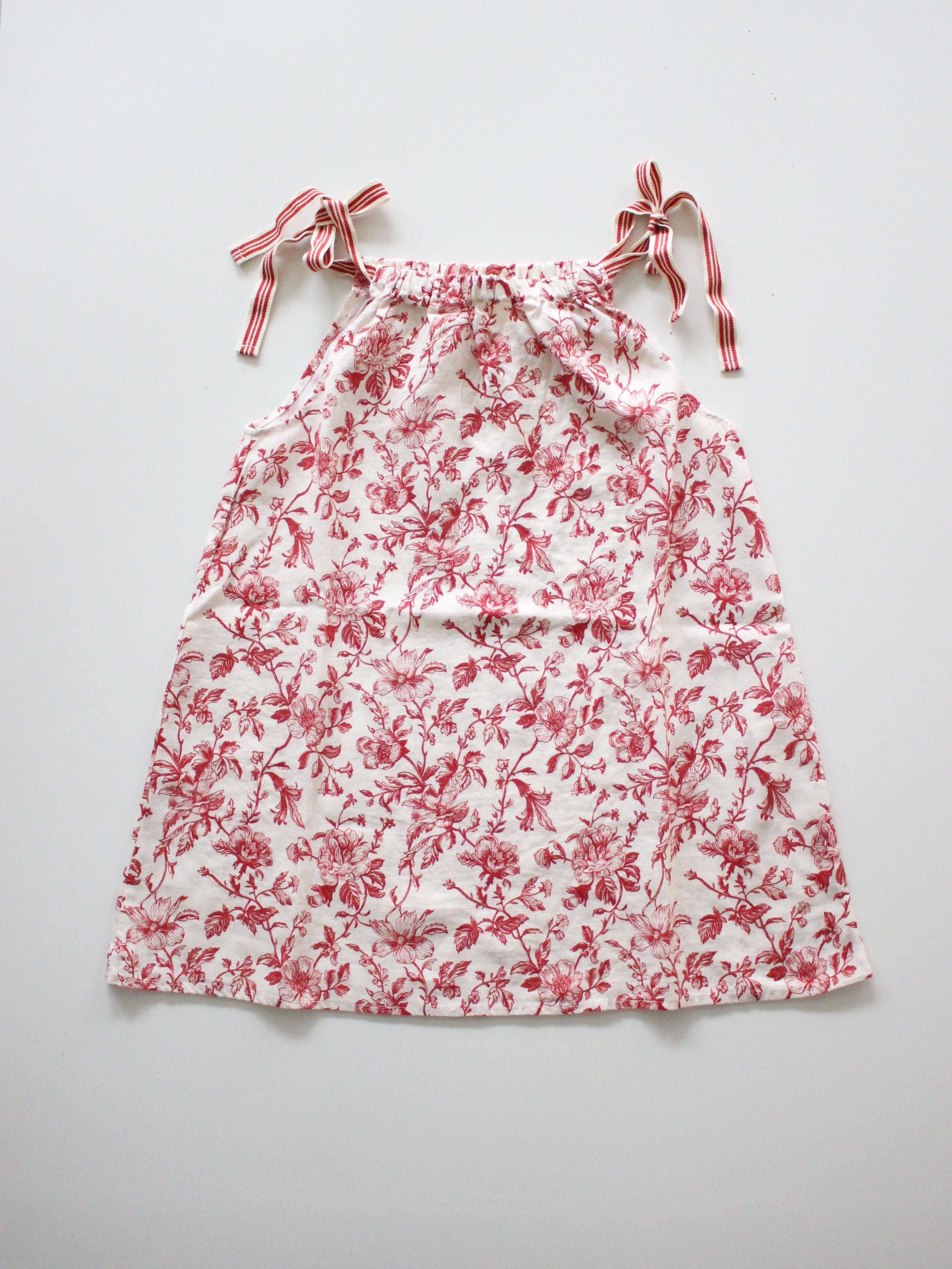 BABE & TESS Nina Fleurie Linen Strapless Dress Dusty Pink