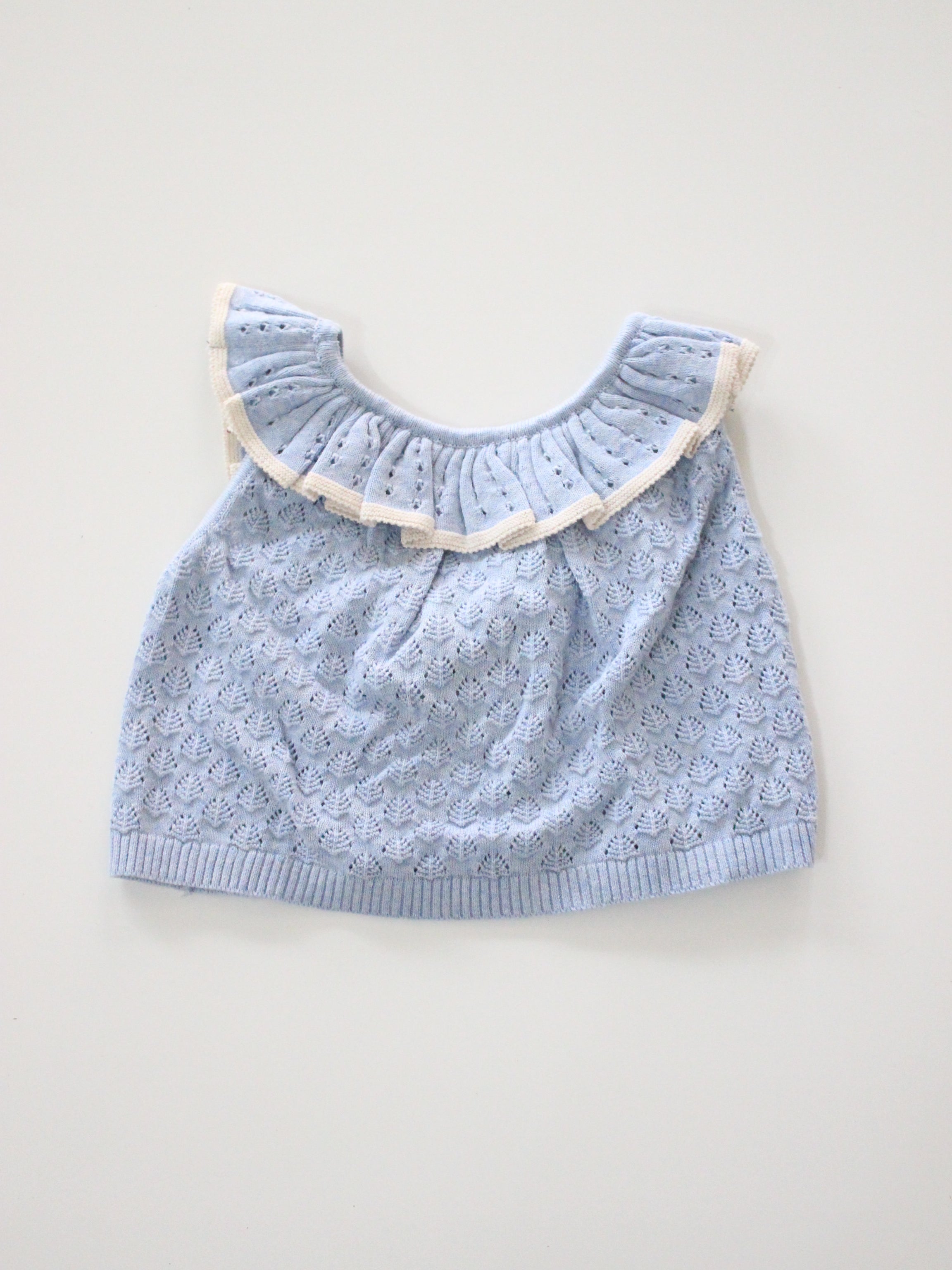 MABLI ELENA VEST LIGHT CHAMBRAY
