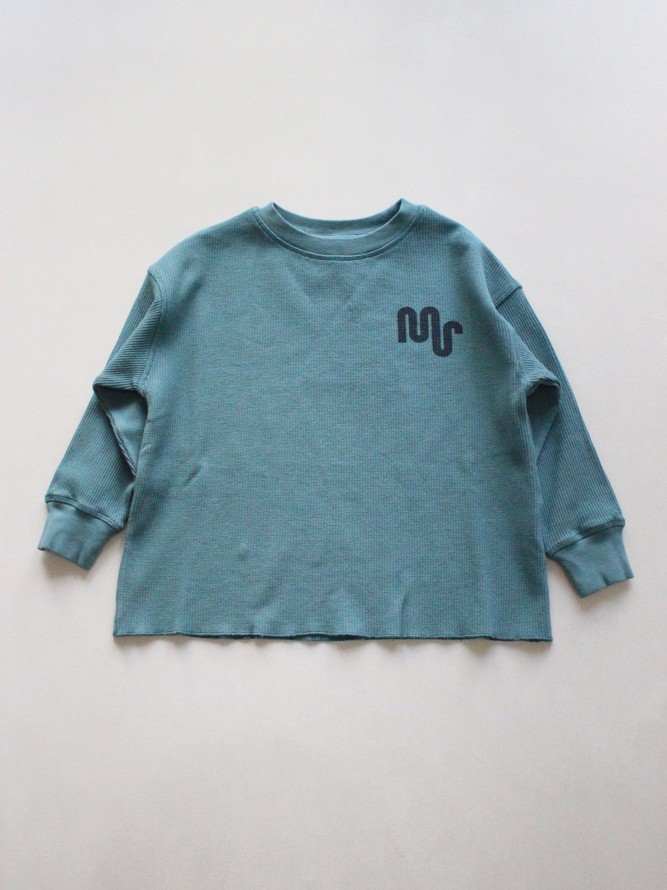 main story Waffle Tee - Atlantic