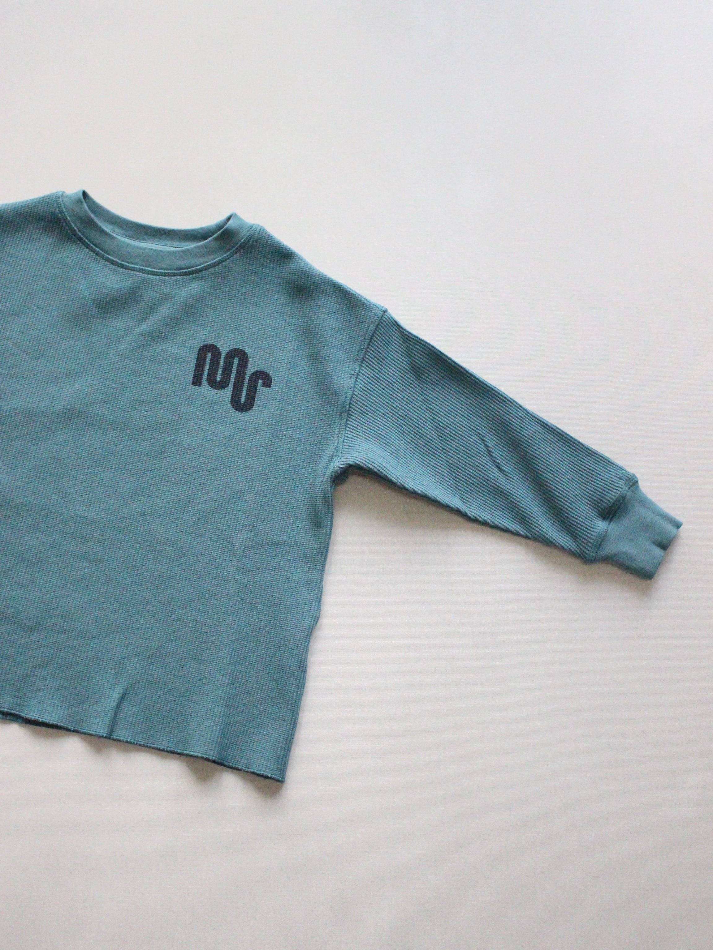 main story Waffle Tee - Atlantic