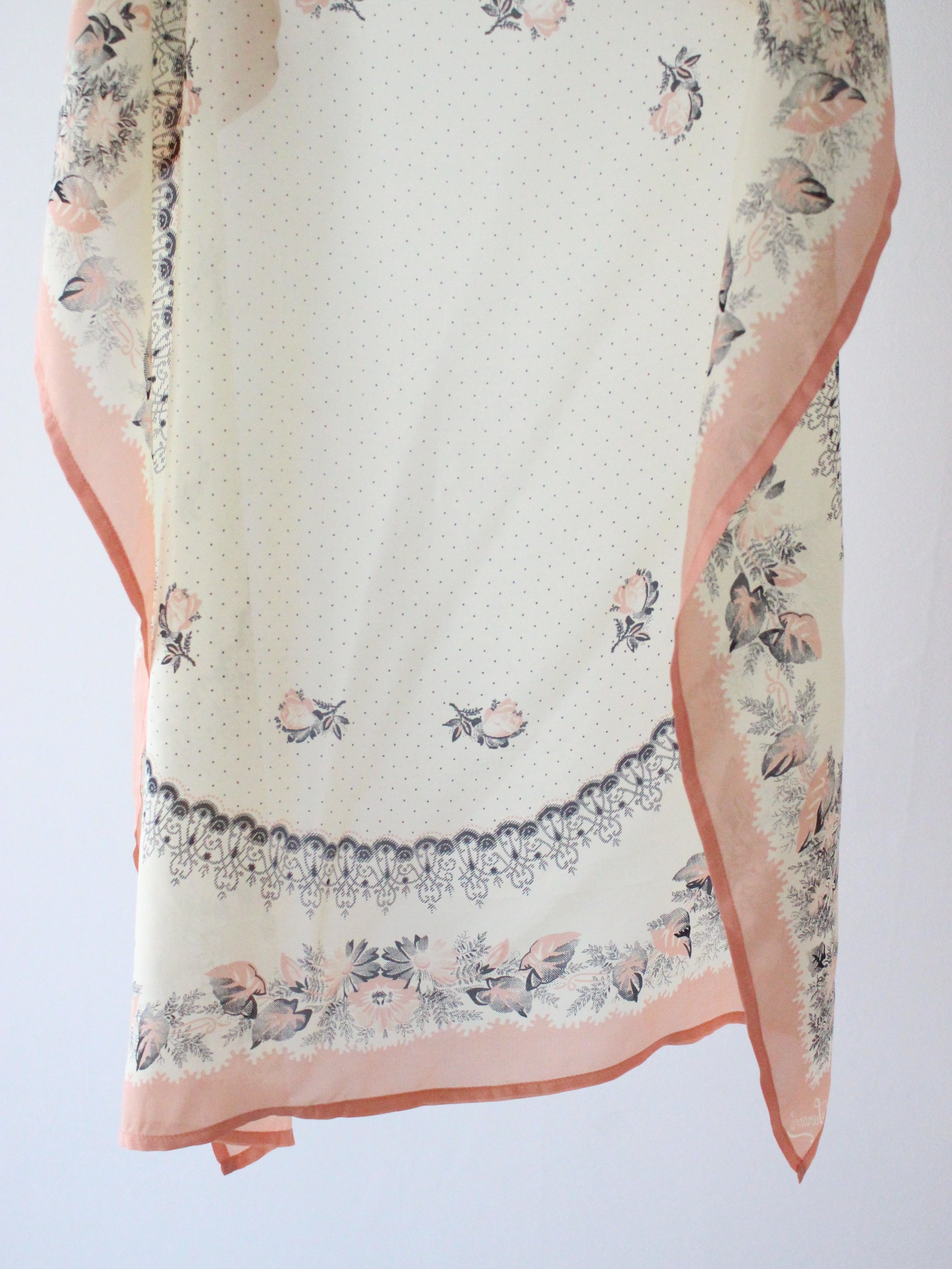 Suranné Poppies bandana Pink "Poppies" print - silk