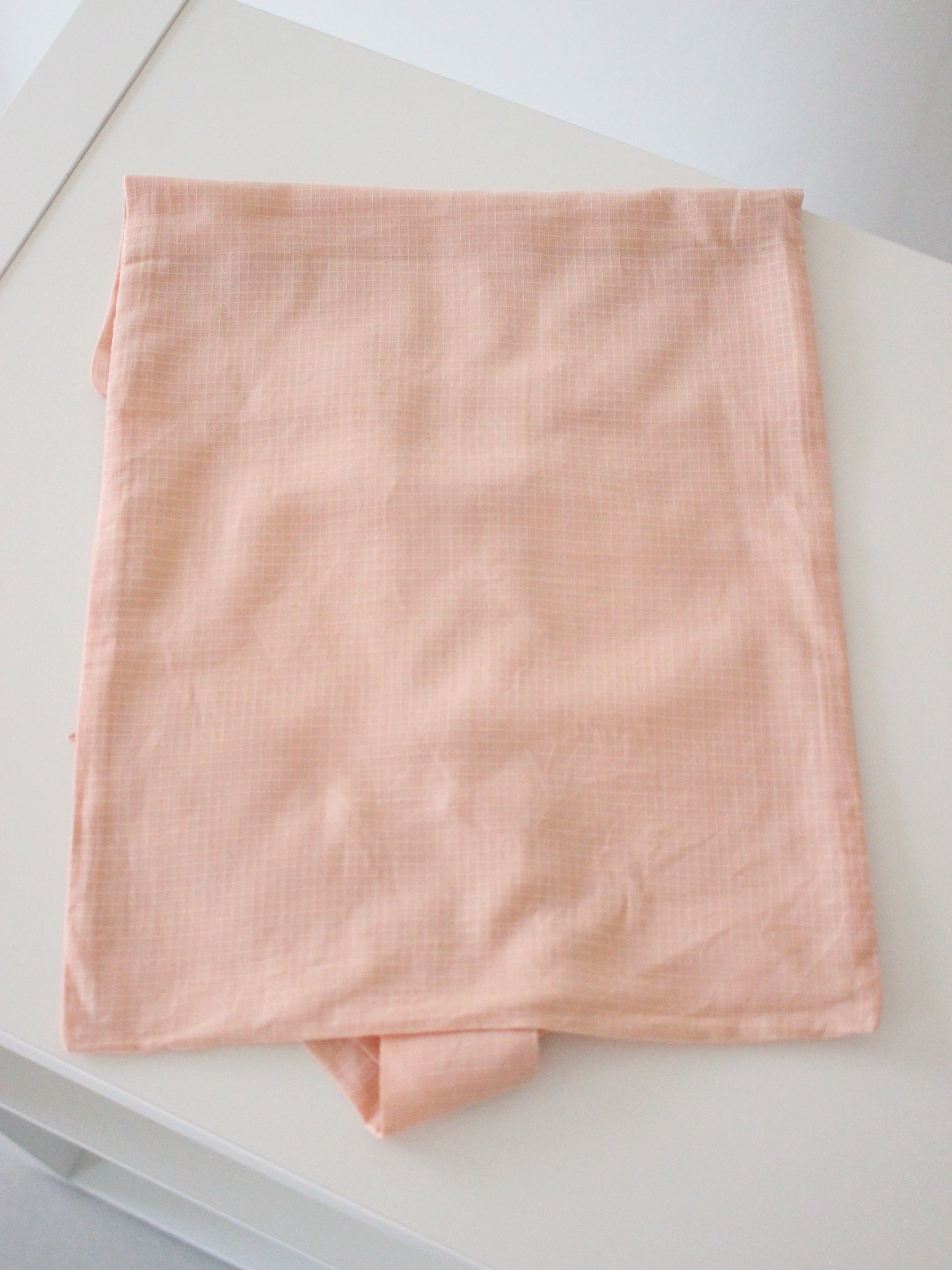 Suranné Long dress Pink check voile orgainc 大人SIZE