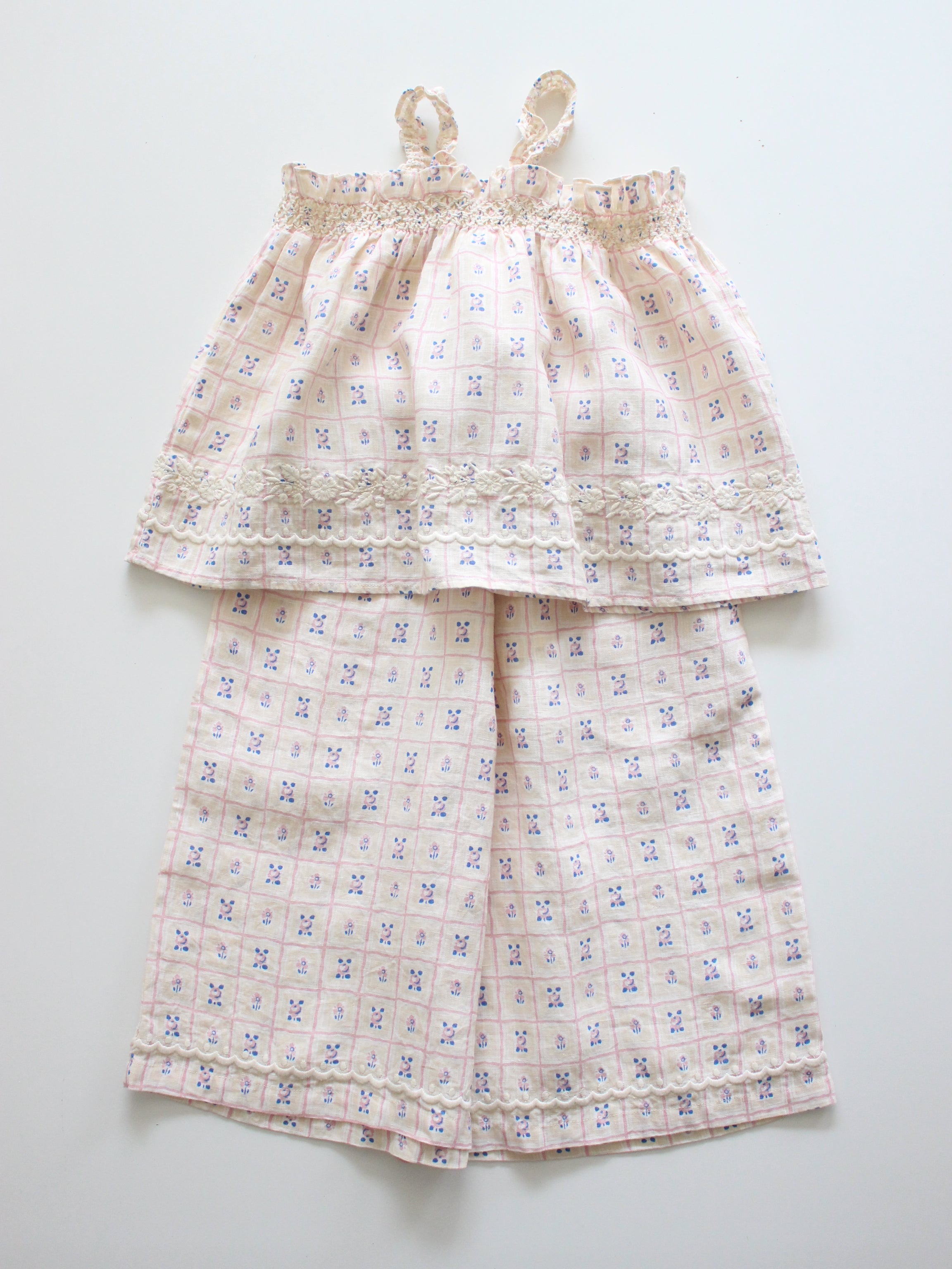 APOLINA ADINA TROUSER SET ROSEPANEL CREAM