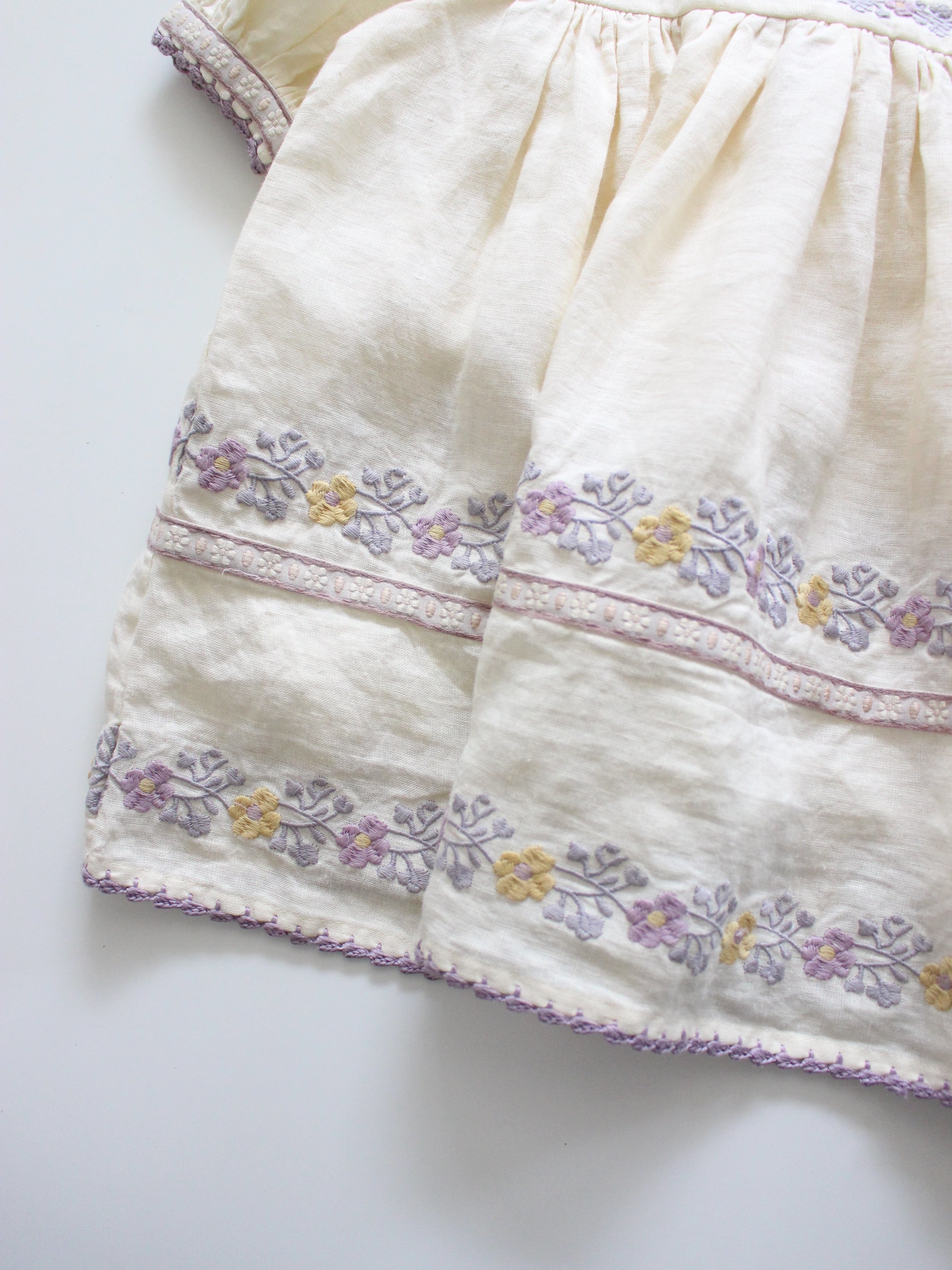 APOLINA PATSY RIBBONS DRESS CREAM