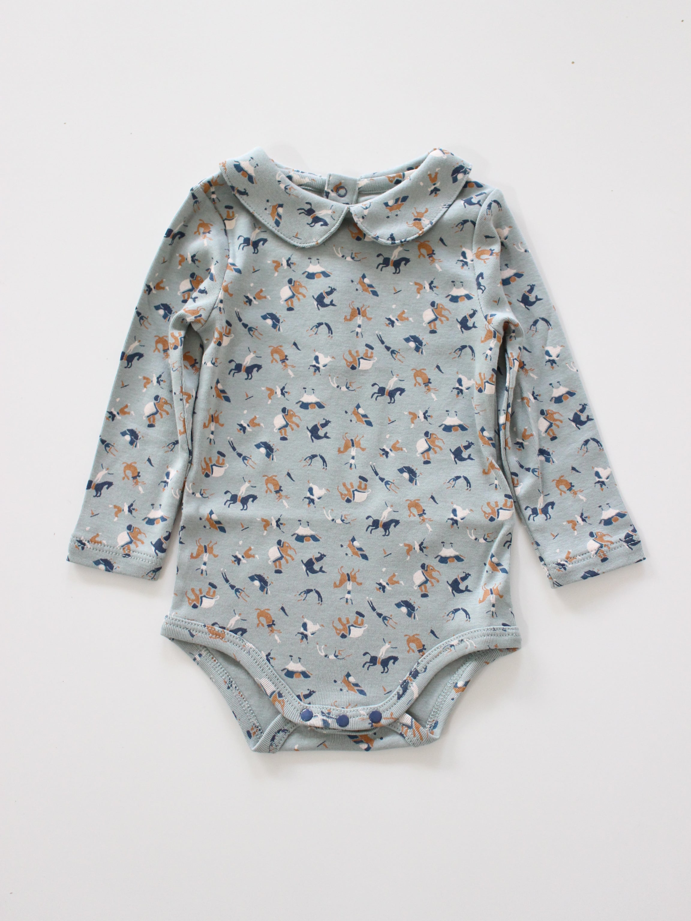 Misha & Puff BABY PETIT COLLAR ONESIE (ONSEN CIRCUS) 26aw Drop1