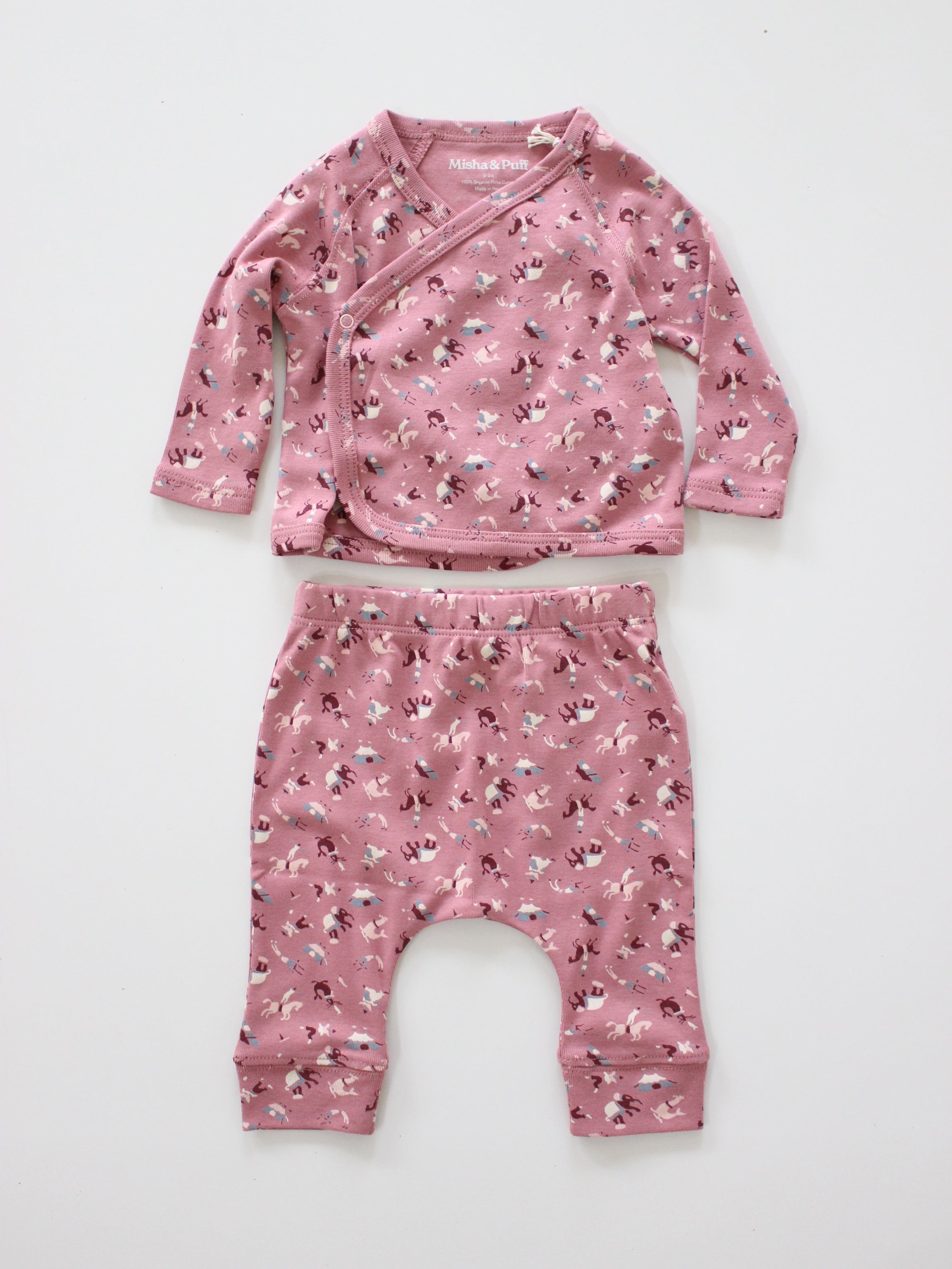 Misha & Puff BABY WRAP SET (ANTIQUE ROSE CIRCUS) 26aw Drop1