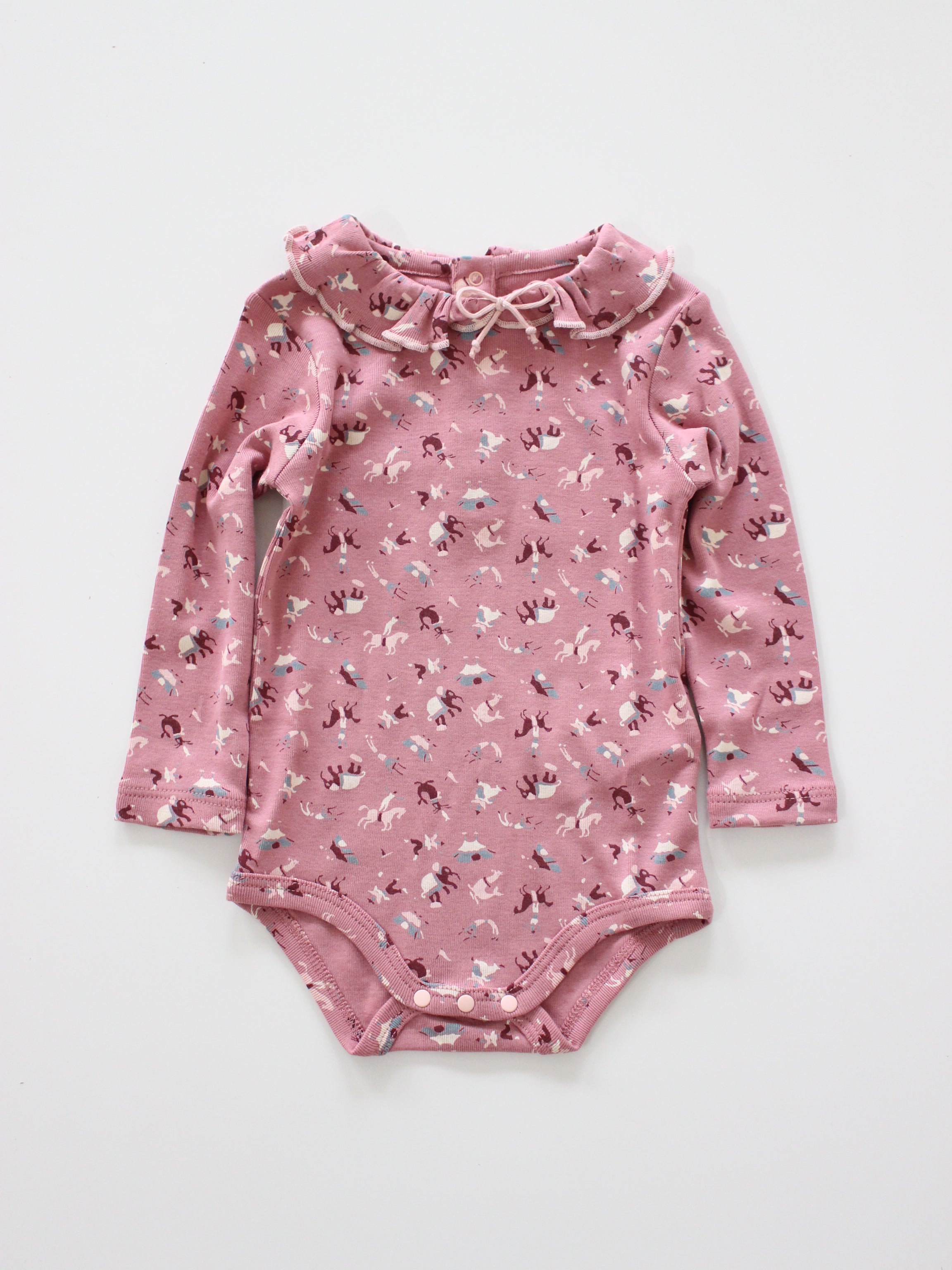 Misha & Puff BABY PATTIE ONESIE (ANTIQUE ROSE CIRCUS) 26aw Drop1