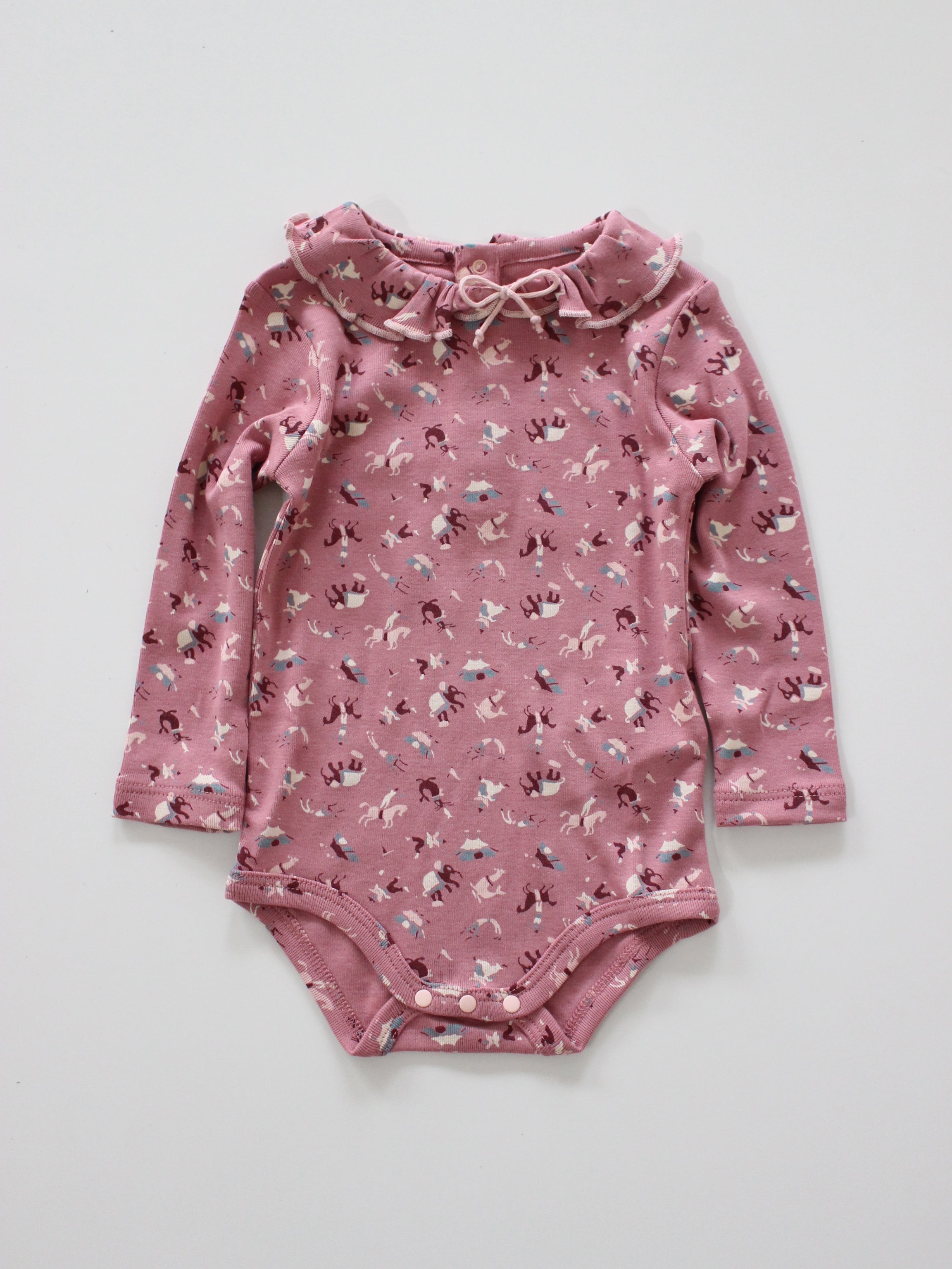 Misha & Puff BABY PATTIE ONESIE (ANTIQUE ROSE CIRCUS) 26aw Drop1
