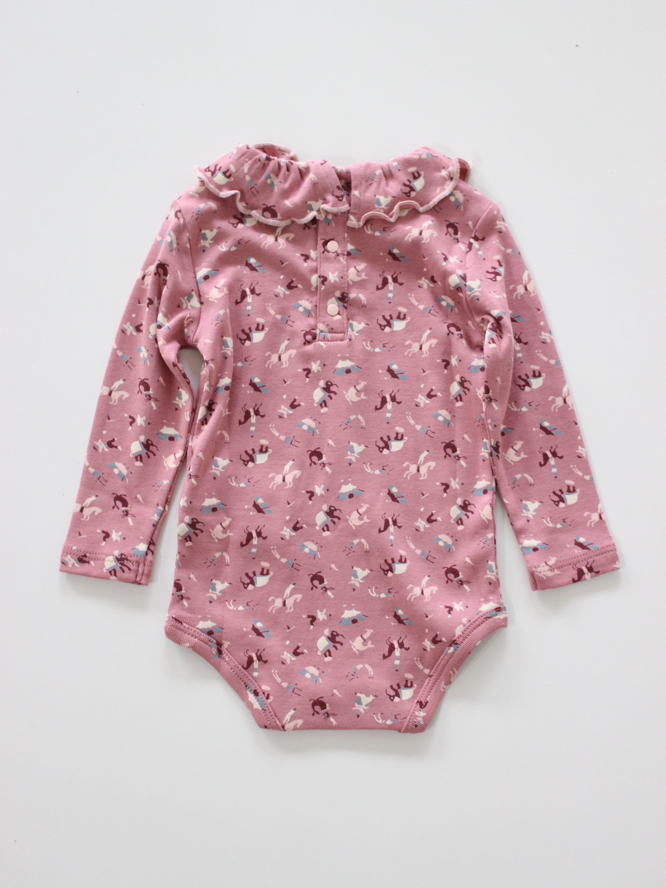 Misha & Puff BABY PATTIE ONESIE (ANTIQUE ROSE CIRCUS) 26aw Drop1