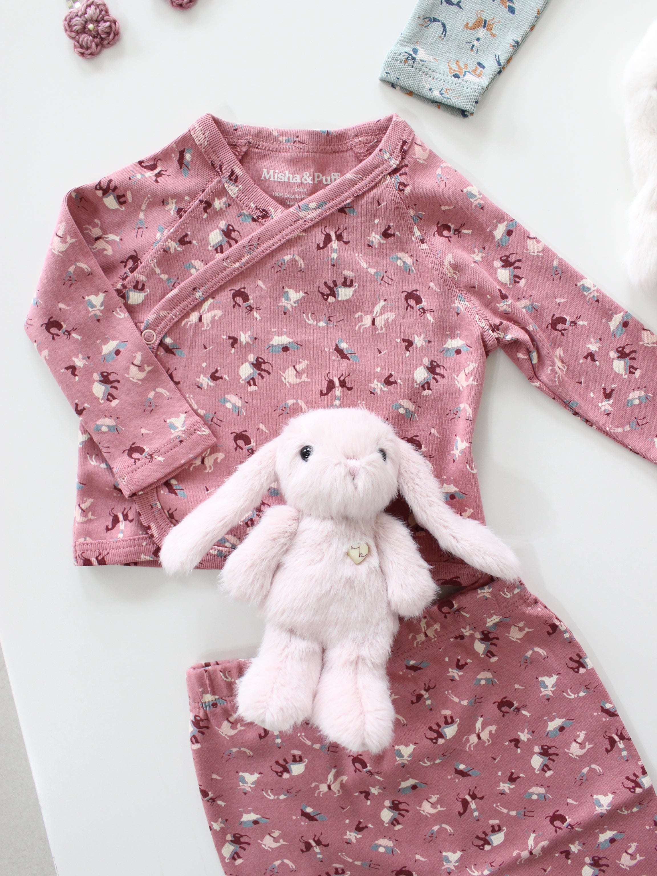 Misha & Puff BABY WRAP SET (ANTIQUE ROSE CIRCUS) 26aw Drop1