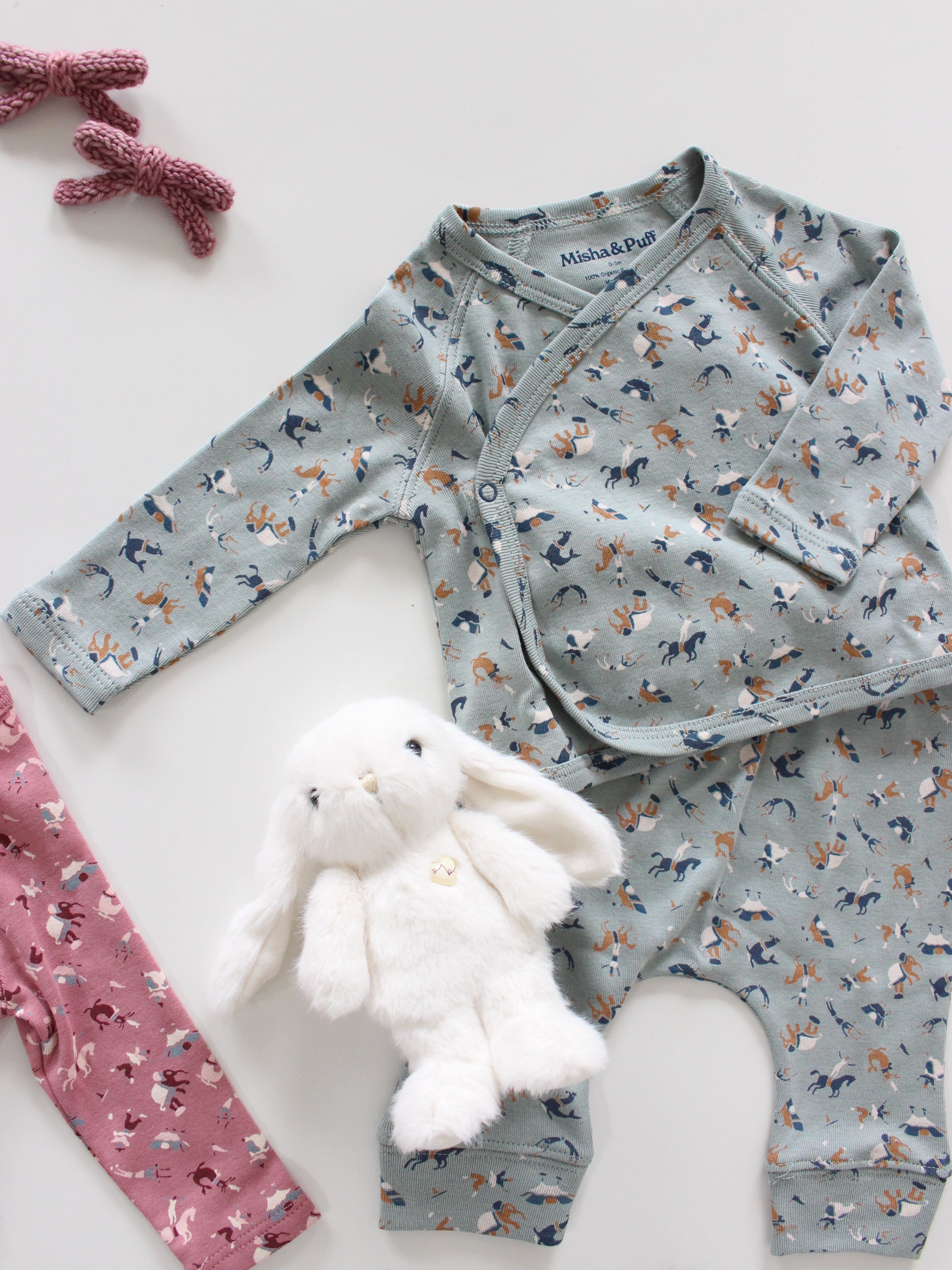 Misha & Puff BABY WRAP SET (ONSEN CIRCUS) 26aw Drop1