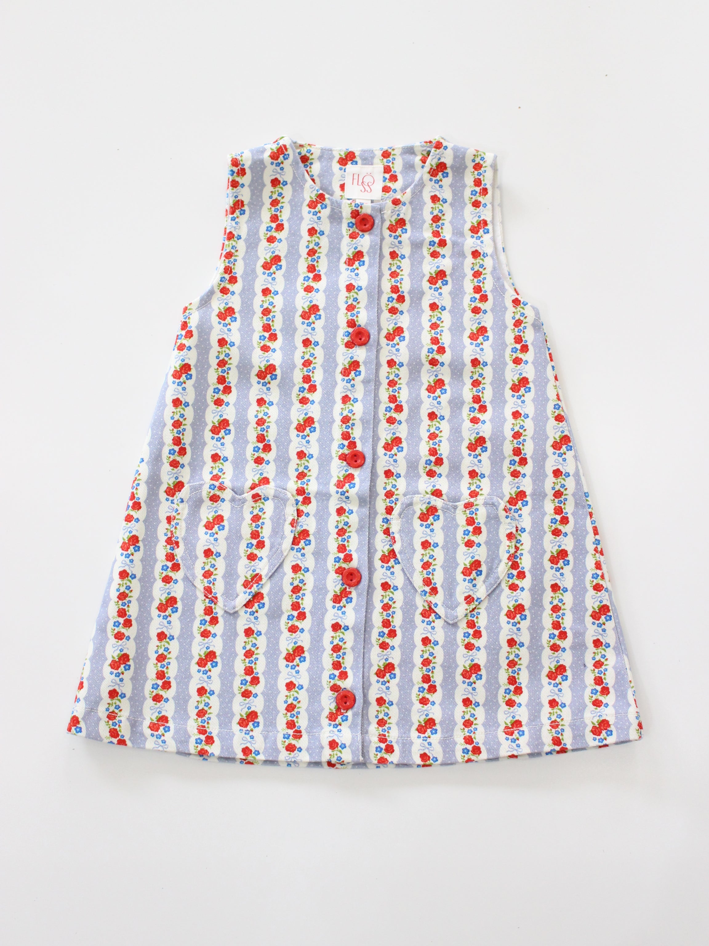 Flöss Aria Dress Blue Air Rose
