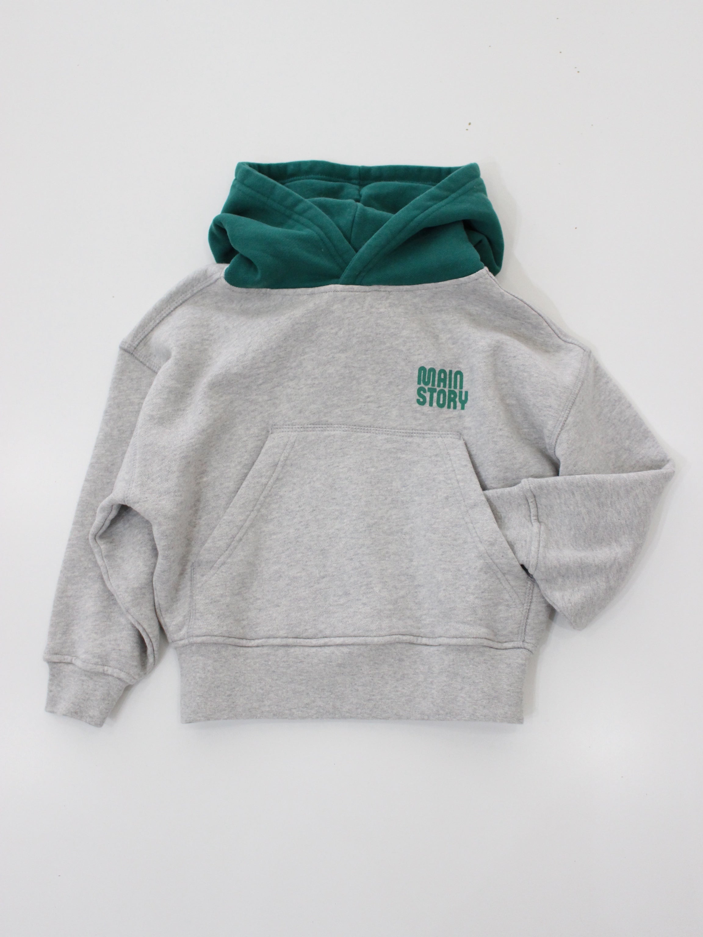 main story Hooded Sweatshirt Light Grey Melange